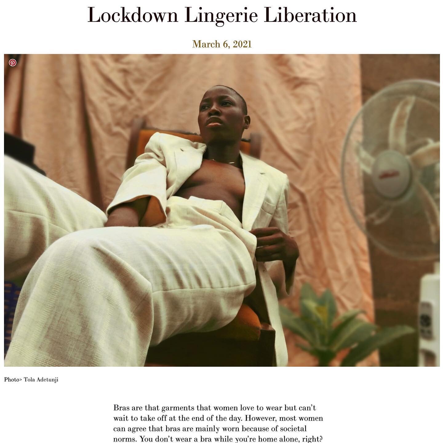 Did you go bra-less during the #Lockdown? 👙
Read our article attached about the Lingerie Liberation: 

Click the link in the bio ⤴️ for the full article ❤️
*
*
*
*
#olyinkamagazine #olyinkalingerie #braliberation #deathofthebra #bra #lingerieliberat