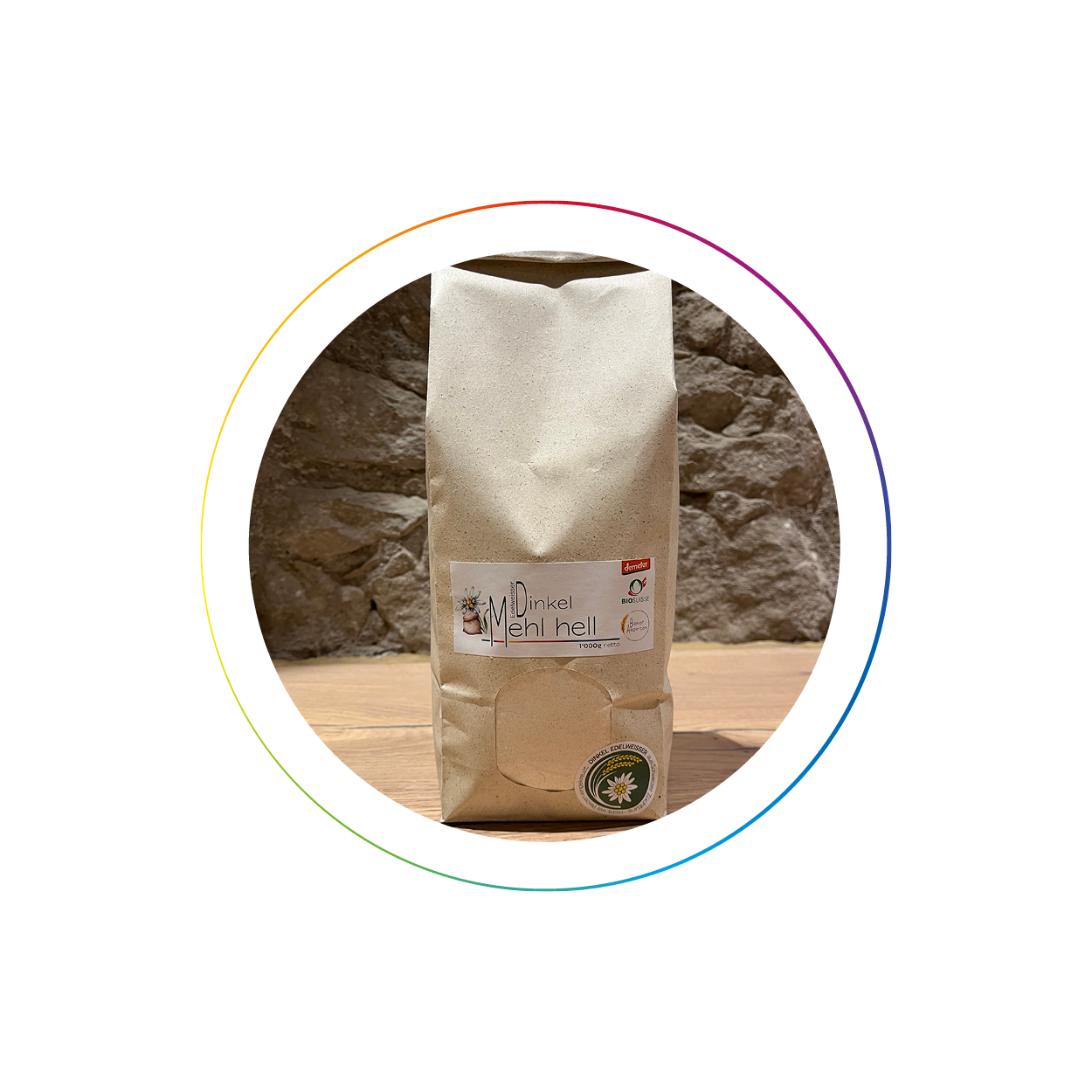 Dinkel Edelweisser Mehl hell Bio-Demeter