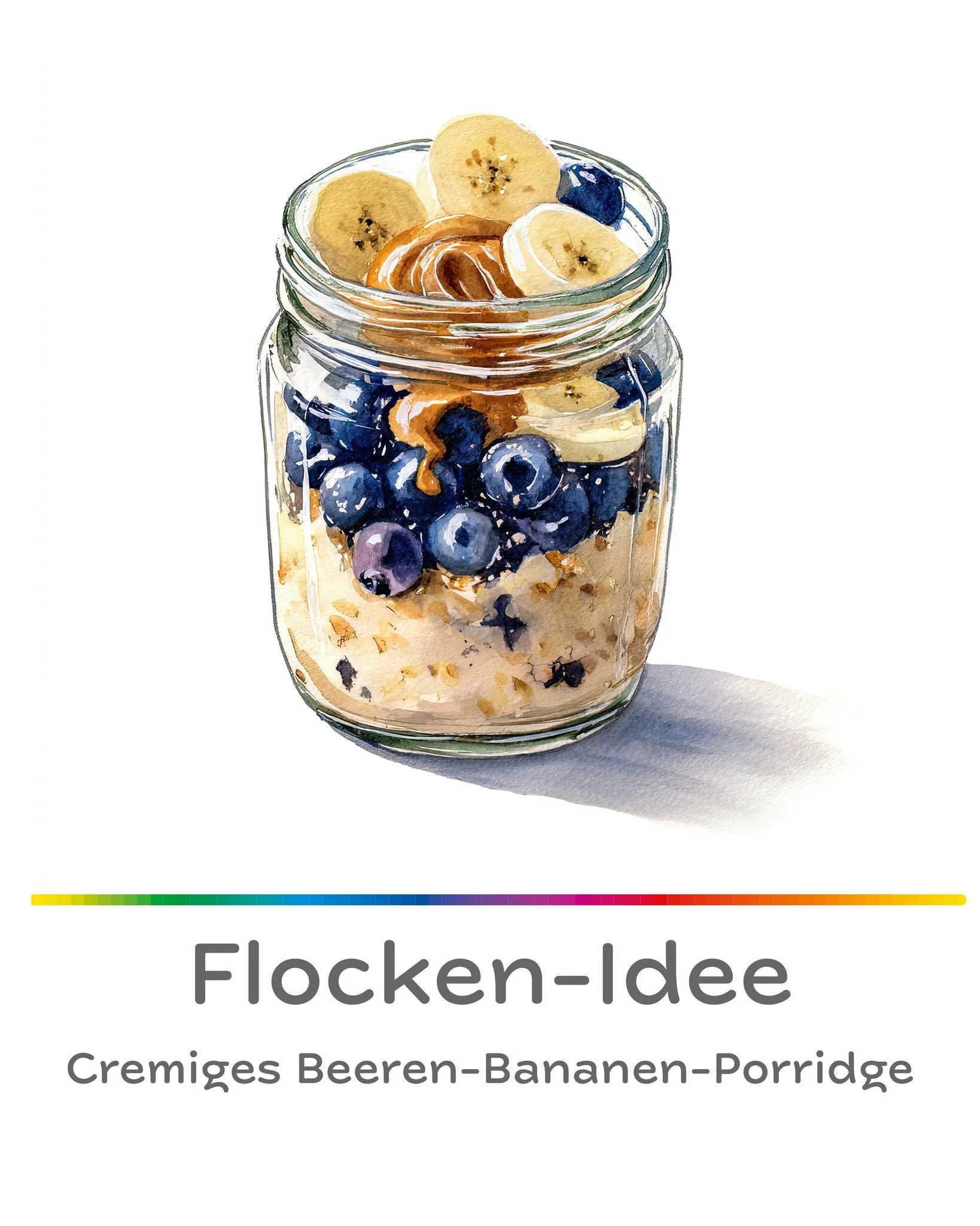 👩‍🍳Flocken-Idee:
Cremiges Beeren-Bananen-Porridge🫐
Zutaten für 1 Portion:
🔸50 g Haferflocken (oder auch UrDinkel-Flocken)
🔸250 ml Milch nach Wahl (oder Milch-Wasser-Gemisch)
🔸1 TL Ahornsirup oder Honig
🔸1 Prise Zimt
🔸1 Handvoll fri