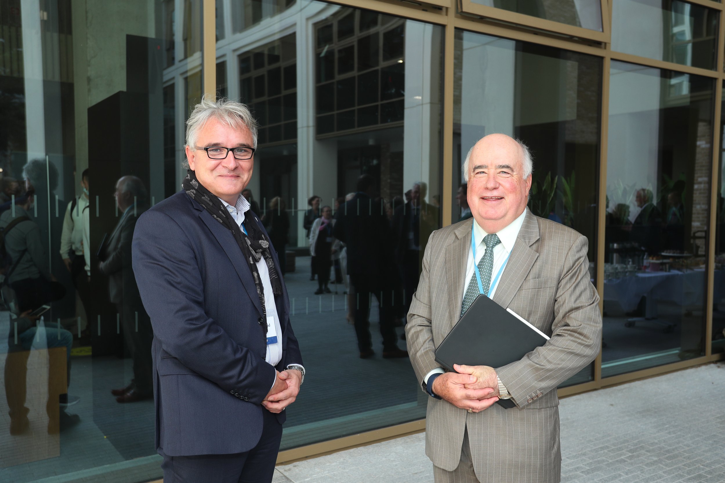 Robert Flood, Head of International Affairs, TU Dublin with Michael Horgan, Chairperson, Higher Education Authority. 