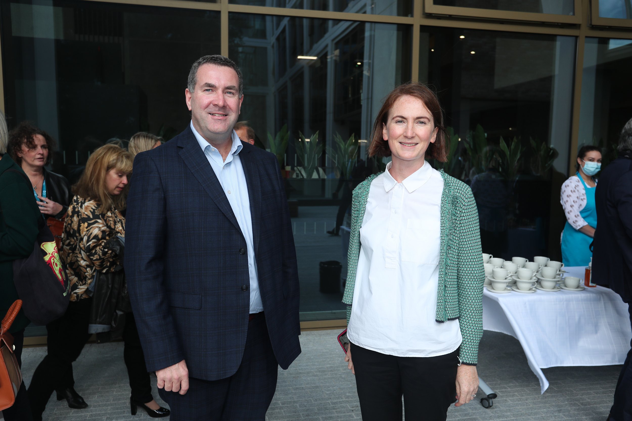  James Mailley, Cappfinity and Eleanor Kelly, Director of Strategic Partnerships, UCD Innovation Academy. 