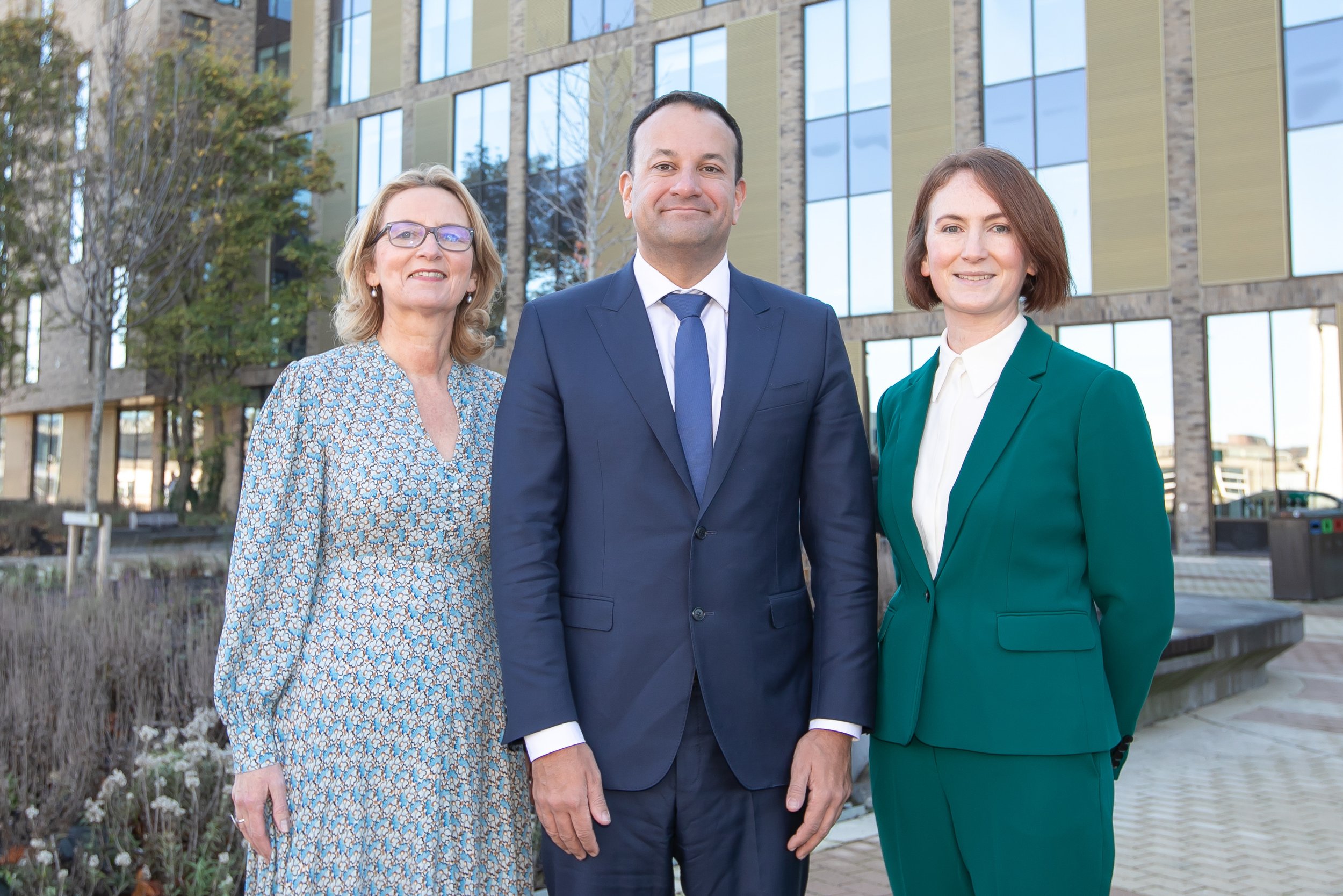  From left to right: Dr. Claire Mc Bride, TU Dublin Enterprise Academy; Leo Varadkar, TD, Tánaiste and Minister for Enterprise, Trade and Employment; Eleanor Kelly, UCD Innovation Academy 