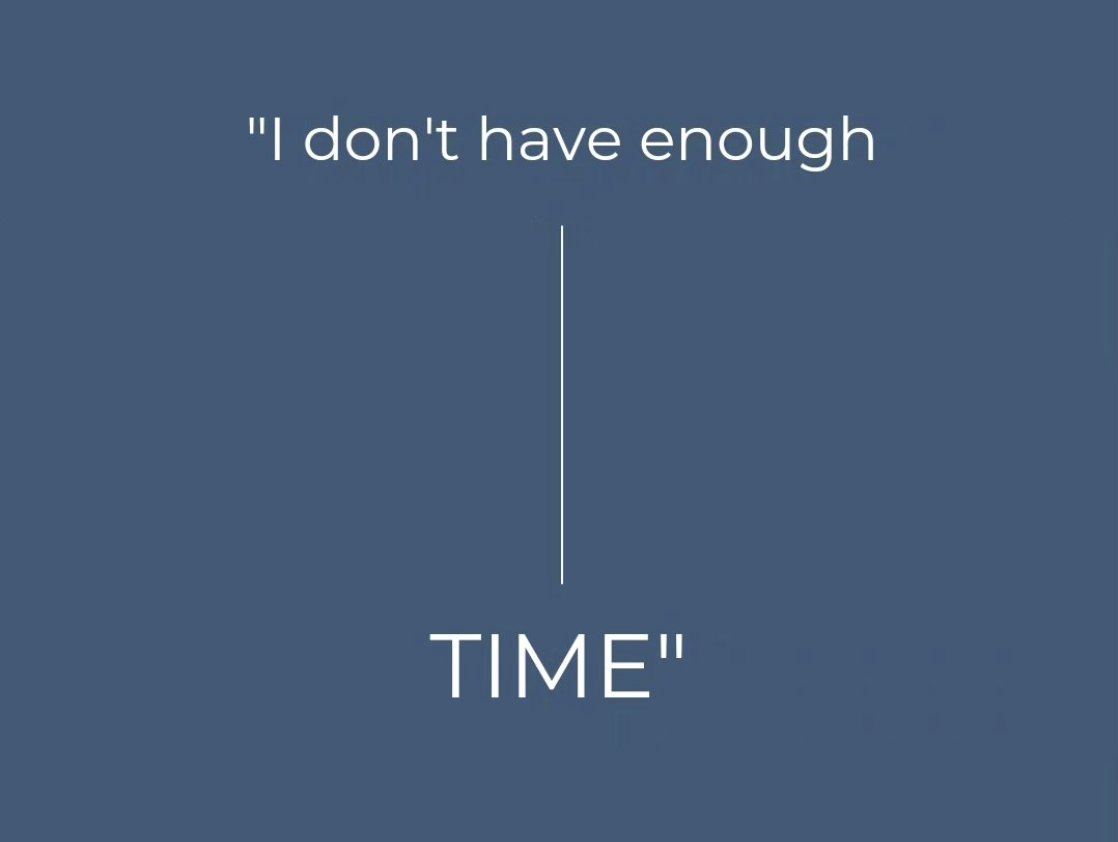 I Don’t Have Enough Time