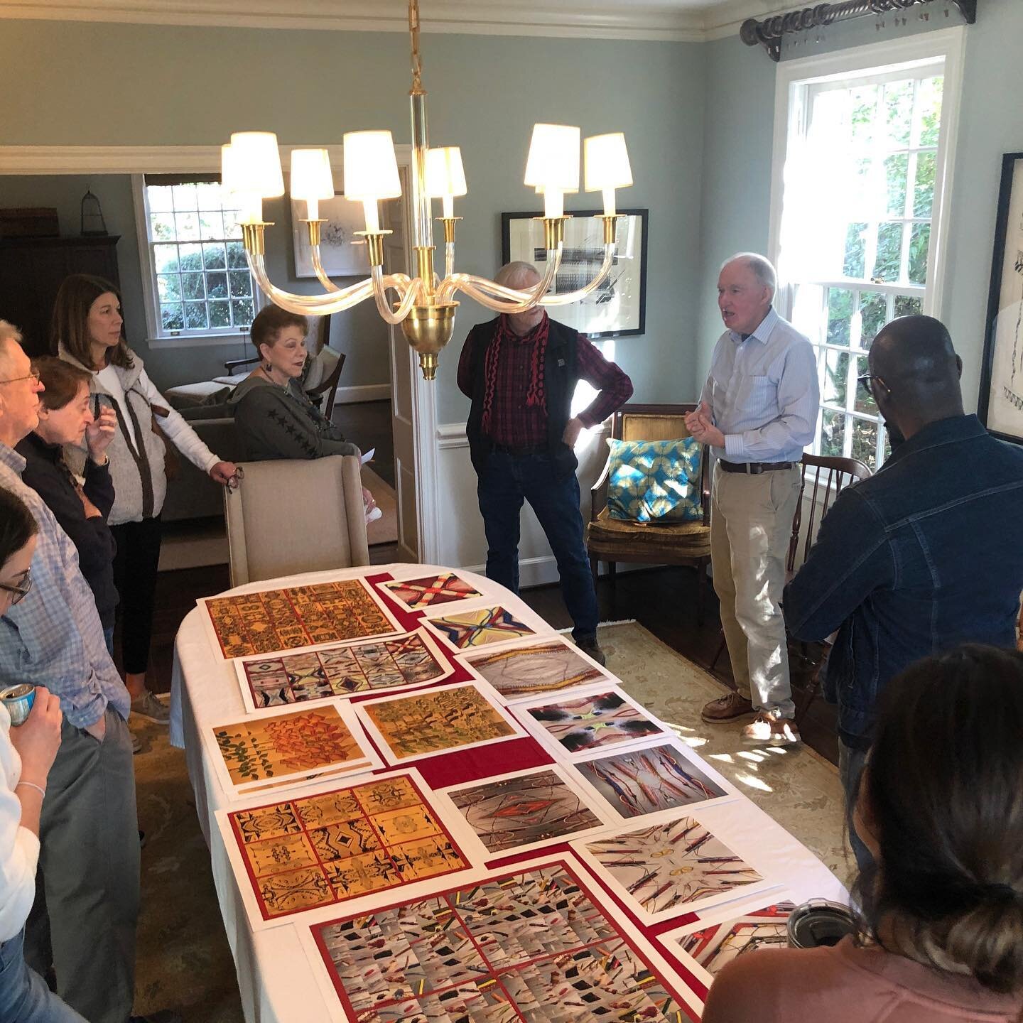 2/20 Seekatl visits @artvandenberg thank you art for a fascinating day.  @bendsteele @tori.tinsley #atlantaart #atlantaartist #studiovisit #atlantaartistsunite #seekatl #atlantaartists