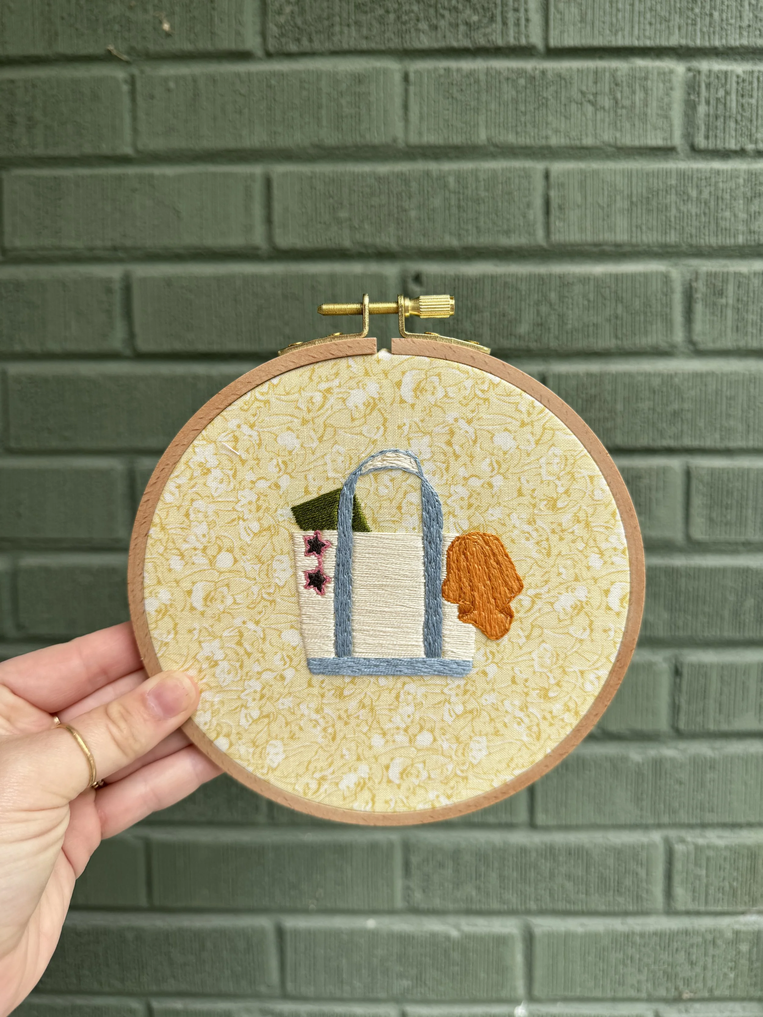 Summer B&T - Embroidered Hoop