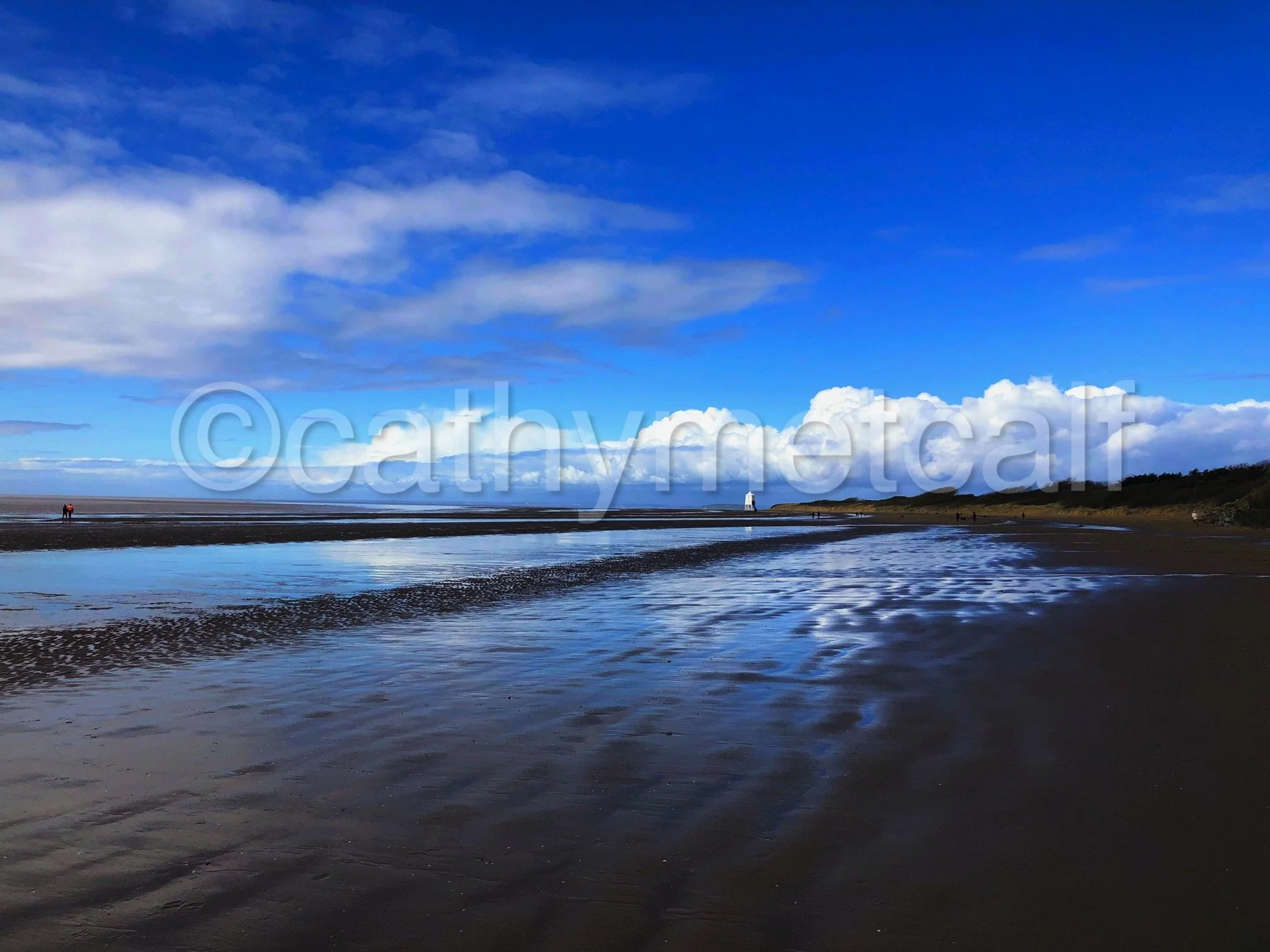 Bright Sky on Burnham-on-Sea Beach - Photography 297x210mm