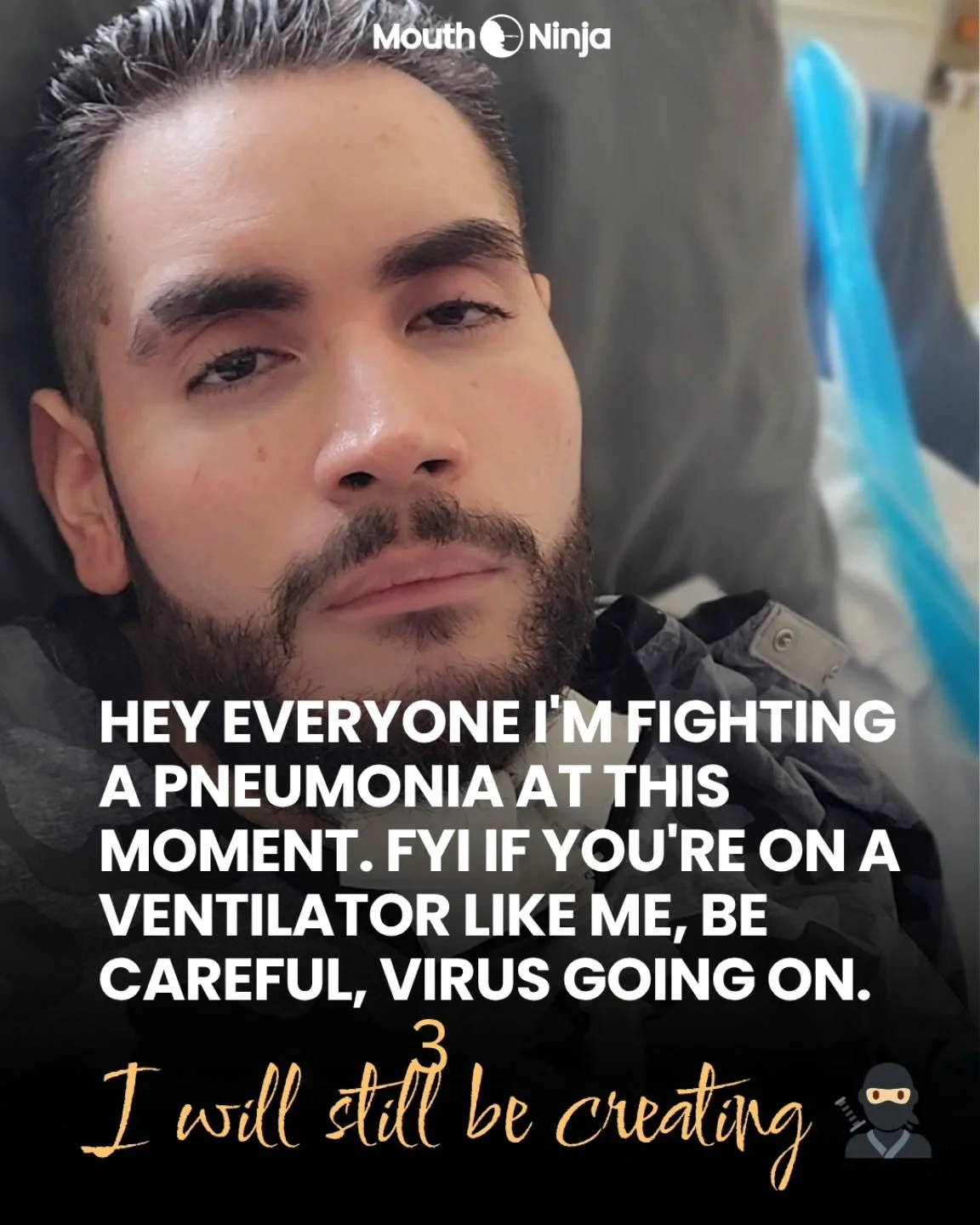 I'm on antibiotics, I'm feeling much much better! But this is more for people on ventilator like me that our lungs are weak. It all started with a sore throat, which got worse with really bad chills, and now fucking pneumonia! Some virus going around