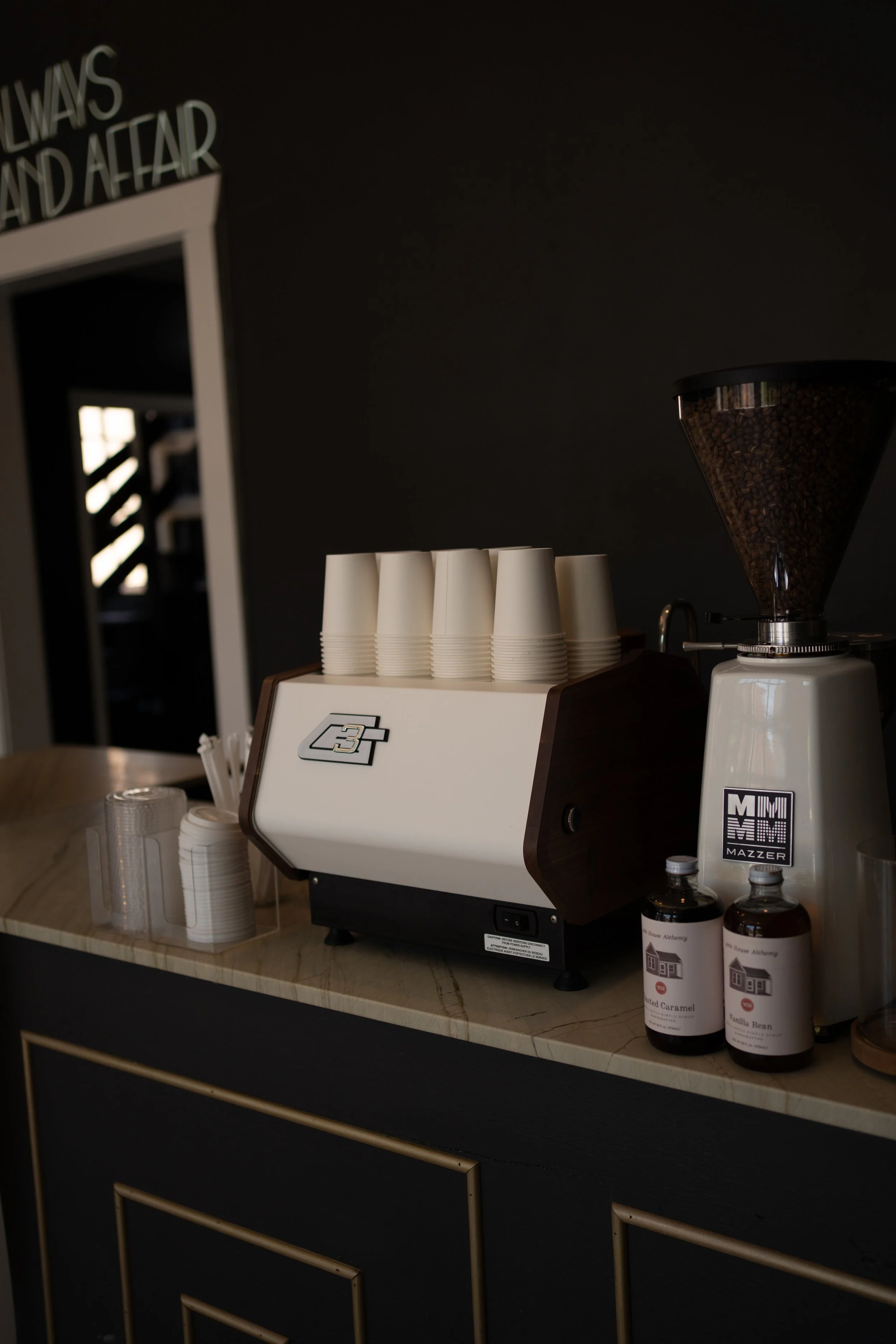 Flourish Coffee Company mobile coffee cart and team in Rogers, AR