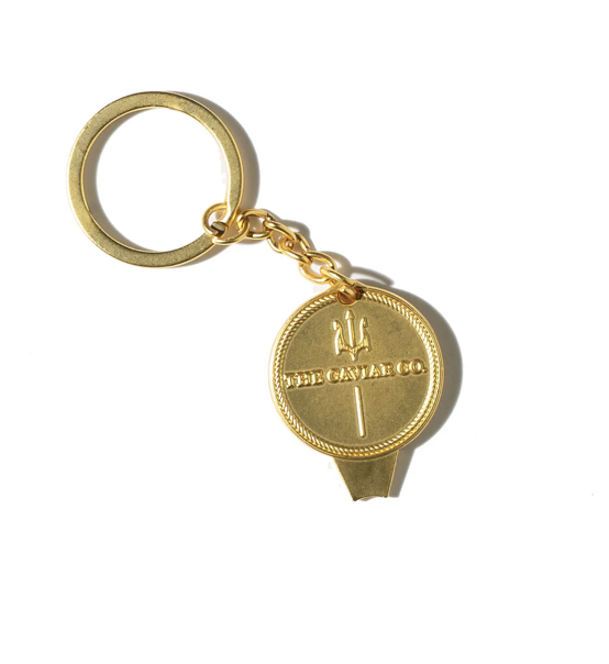 Gold Caviar Tin Key