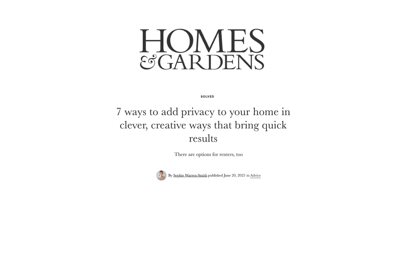 Homes & Gardens, June 2025