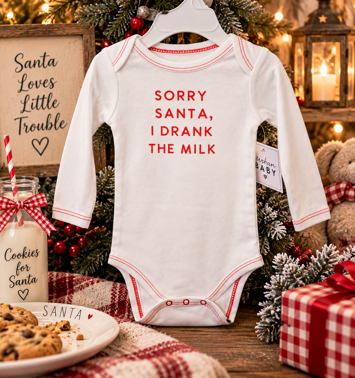 "Little Christmas Miracle" Long Sleeve Snapshirt