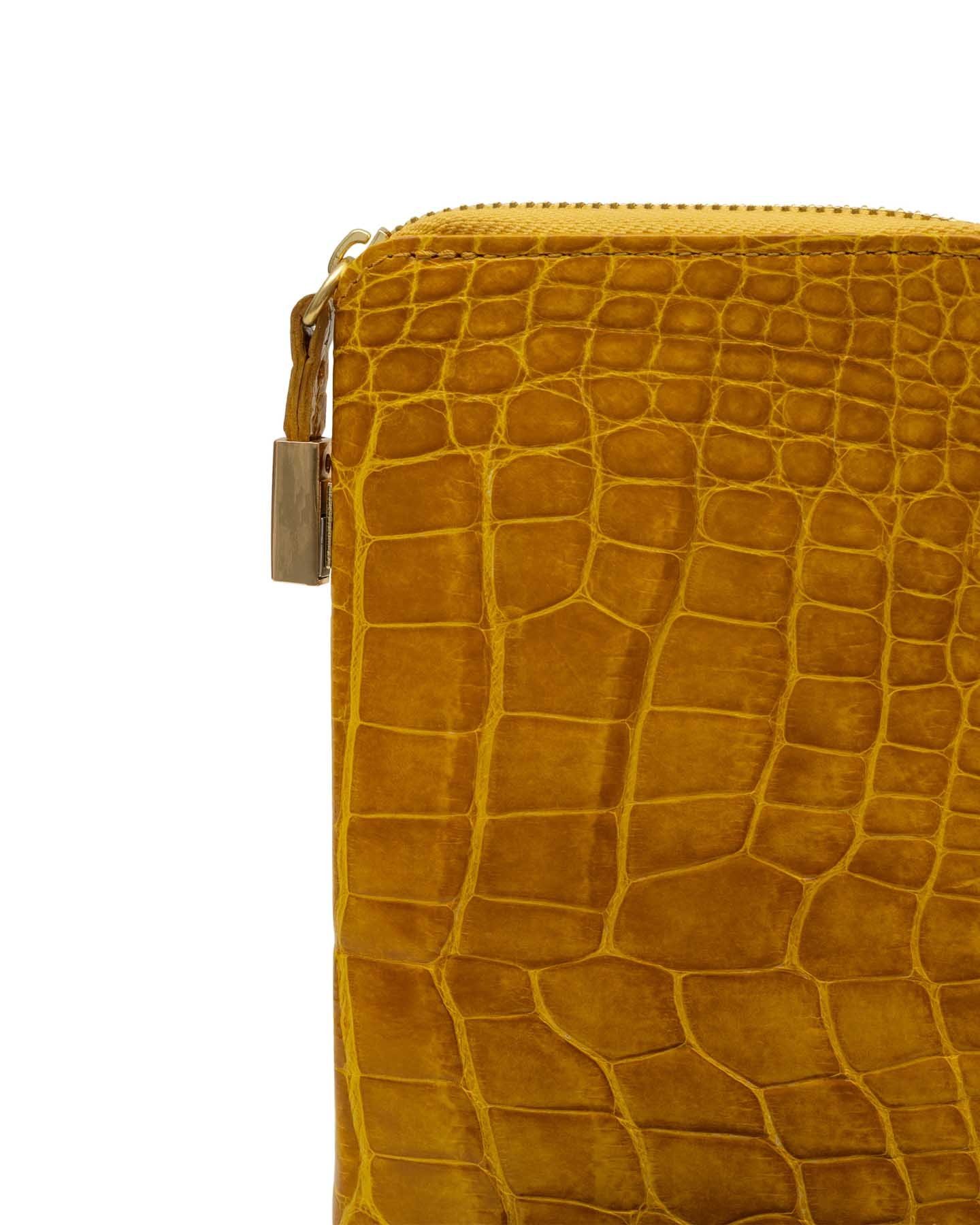 Platinum » Zipped wallet - Alligator / crocodile – ABP Concept