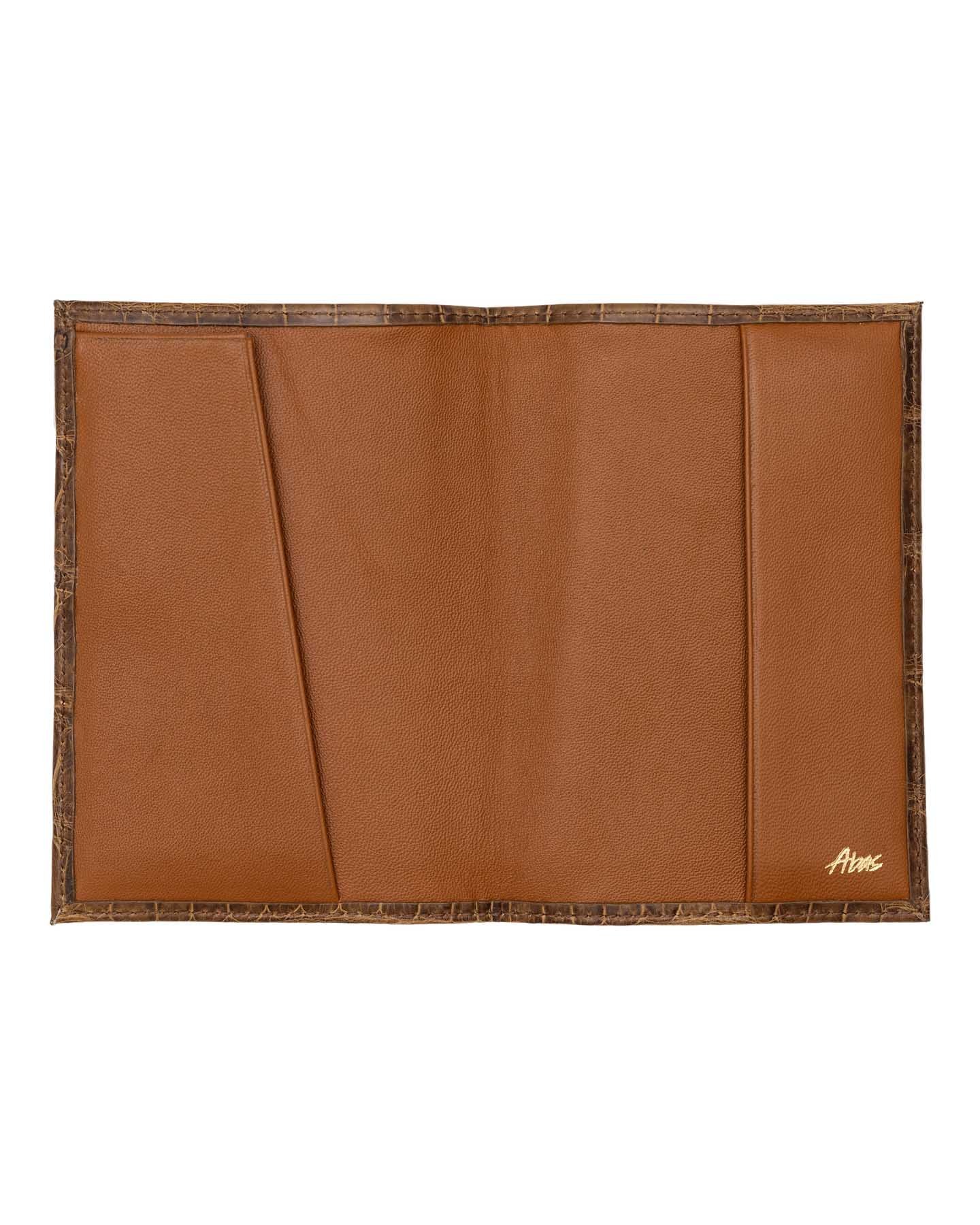 Passport Cover in Classic Alligator - Abas