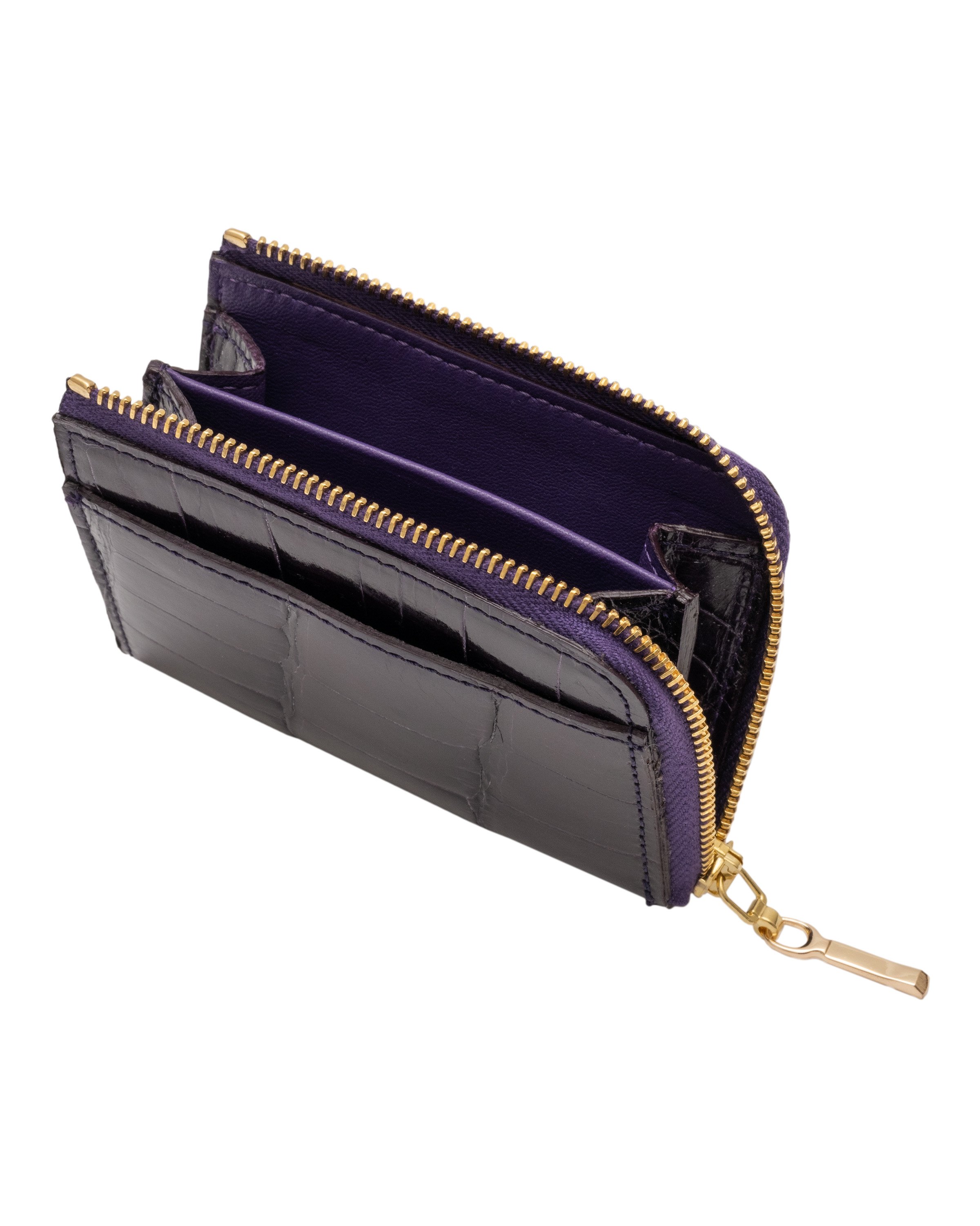 Zipper Card Case in Classic Alligator - Abas