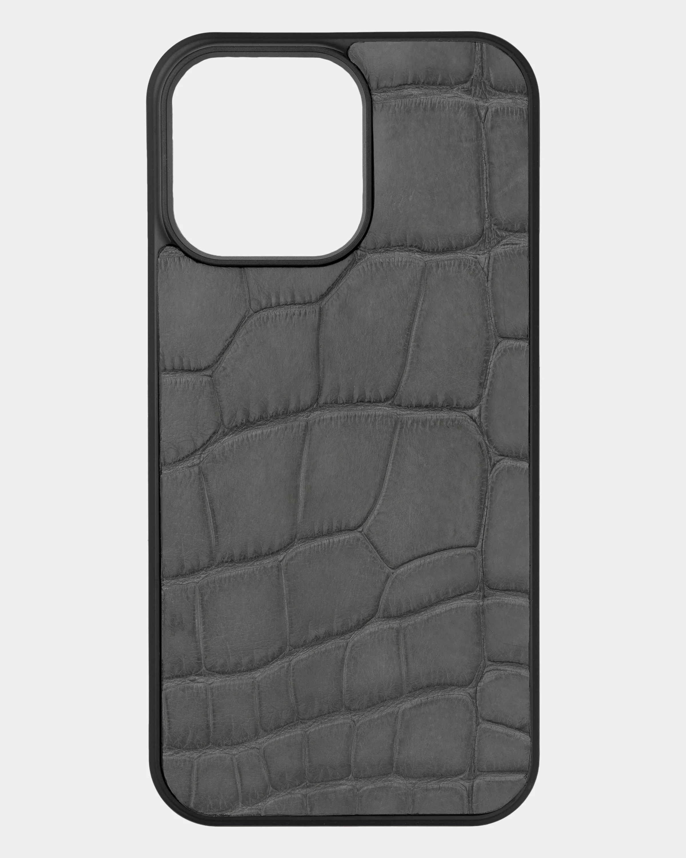 iPhone 15 Pro Max Case in Matte Alligator - Abas