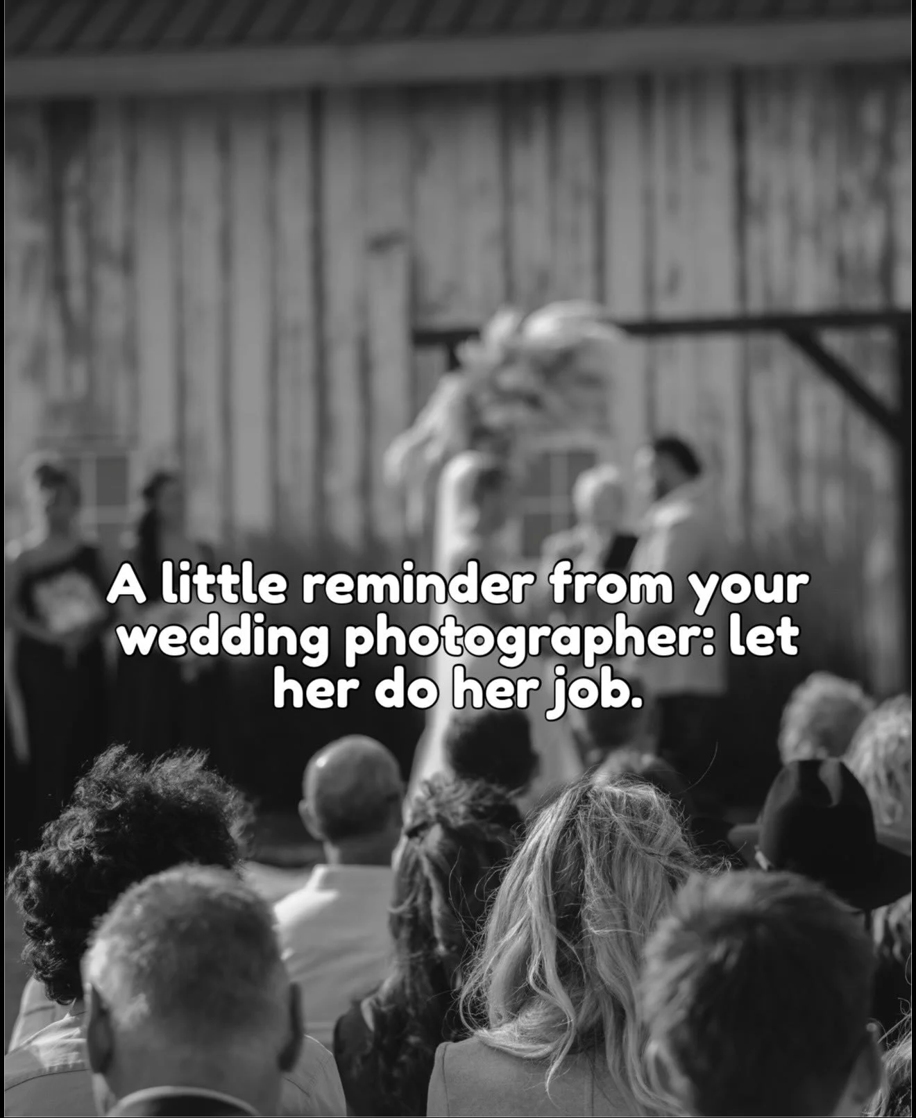 Unpopular opinion: Let your wedding photographer do the job you hired them for.

Southern Alberta Wedding Photographer | Documentary Wedding Photography | Candid Wedding Moments | Wedding Planning Tips

#WeddingPhotographyTips #WeddingPhotographer #D