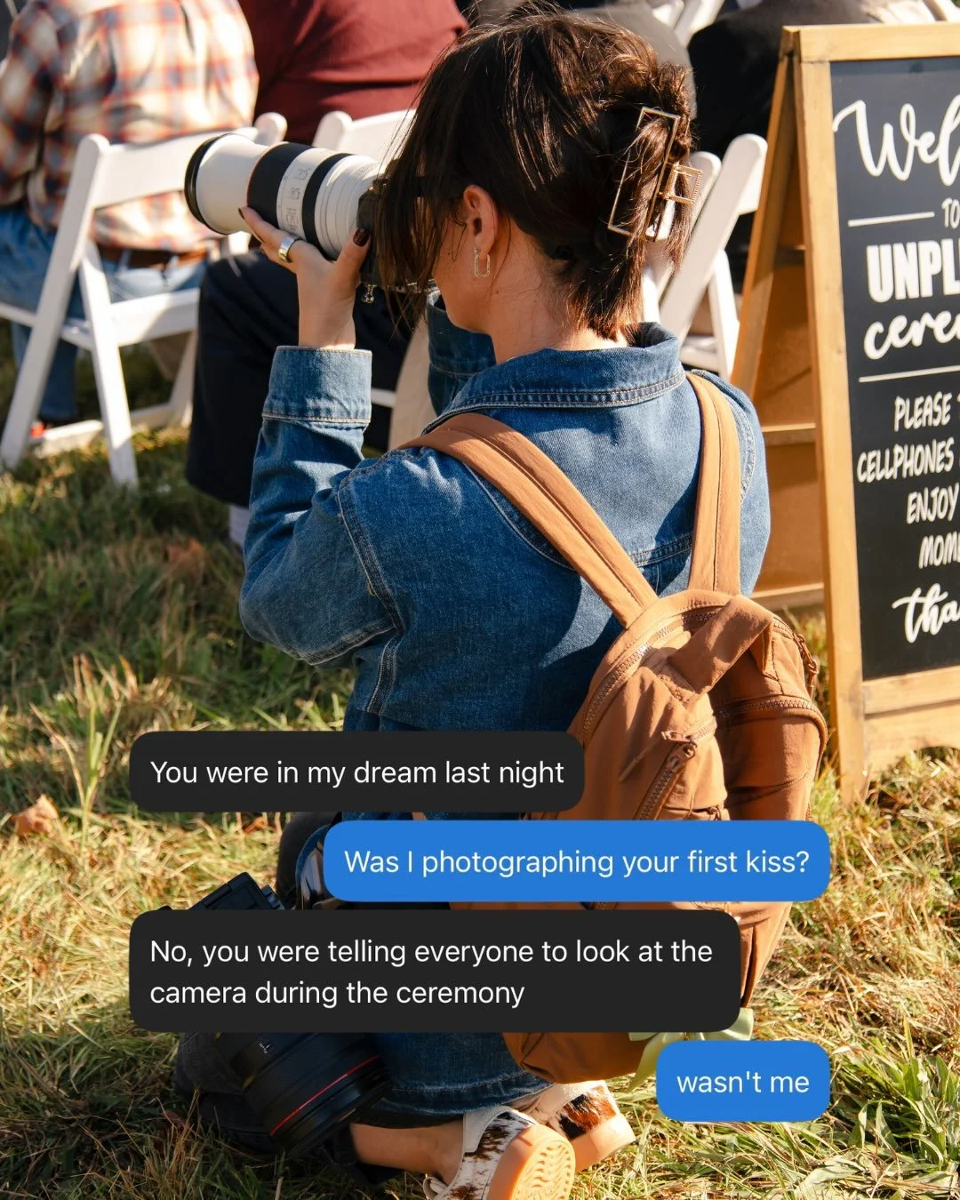 It wasn&rsquo;t me. 😇📸

I promise I love my clients, but even I&rsquo;ve got my limits. HAHA.

Fellow photographers, please tell me I&rsquo;m not alone on these ones. 💀

#PhotographerHumor #PhotographyMemes #WeddingPhotographerLife #AlbertaPhotogr