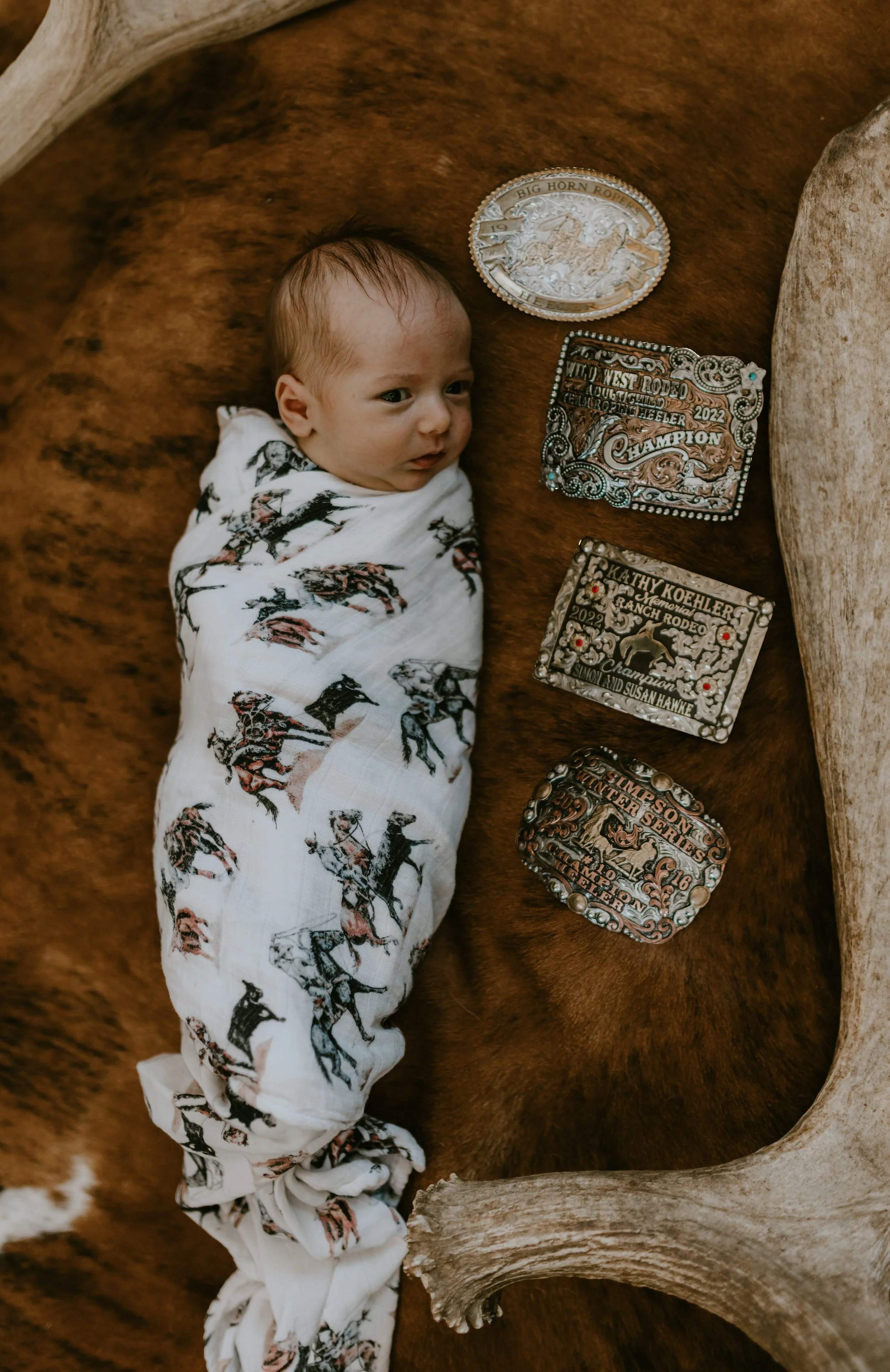western newborn photo