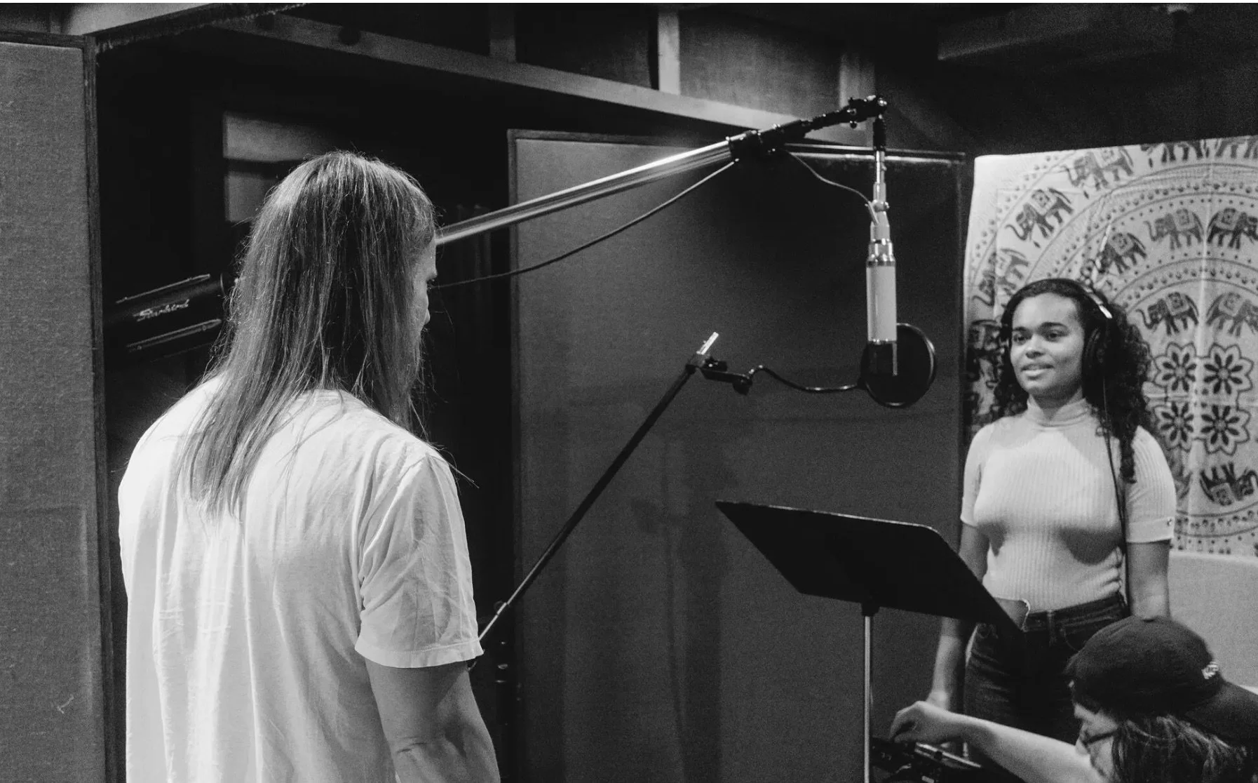 Max Martin in studio with Lorna