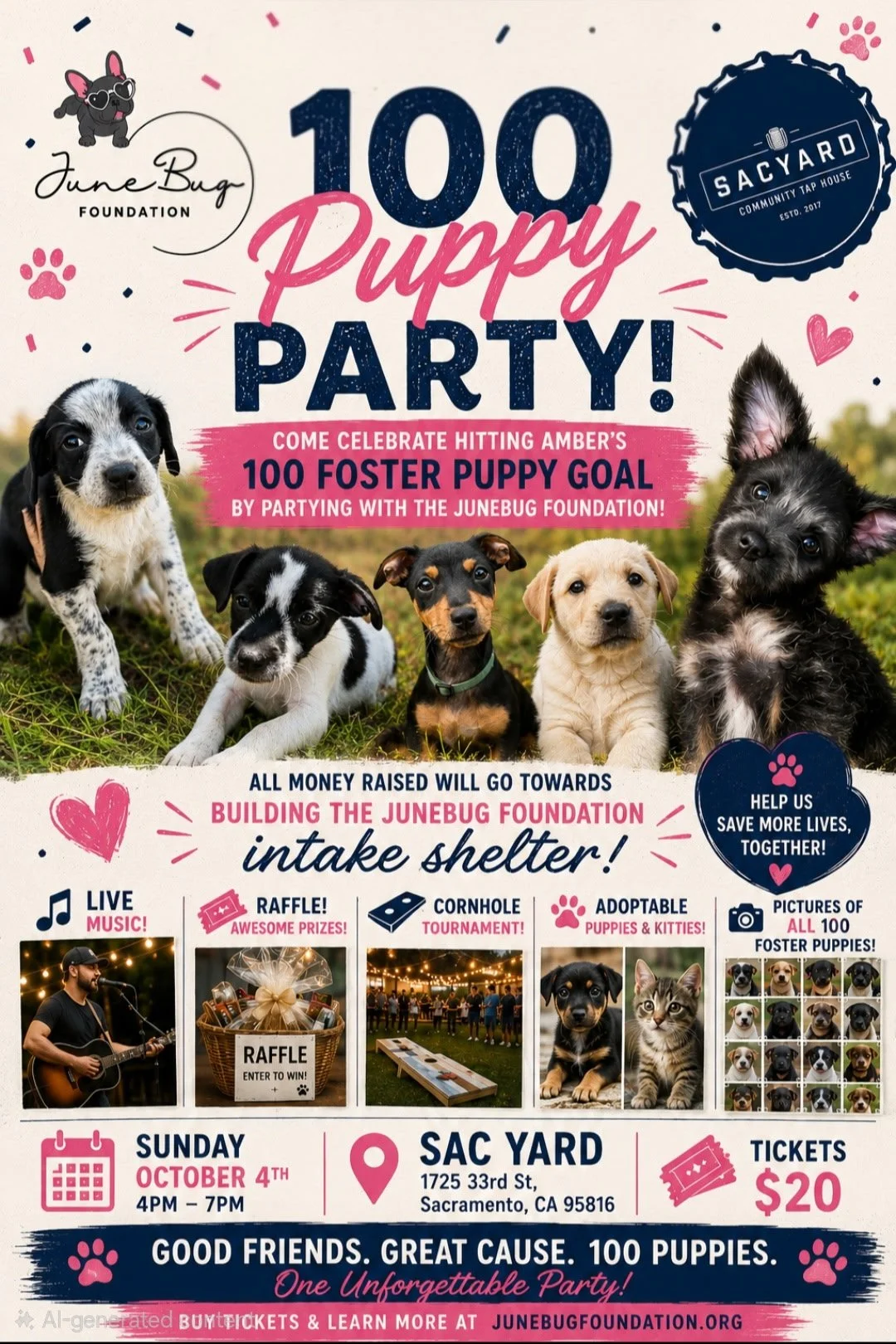 SacYard Junebug Foundation Fundraiser