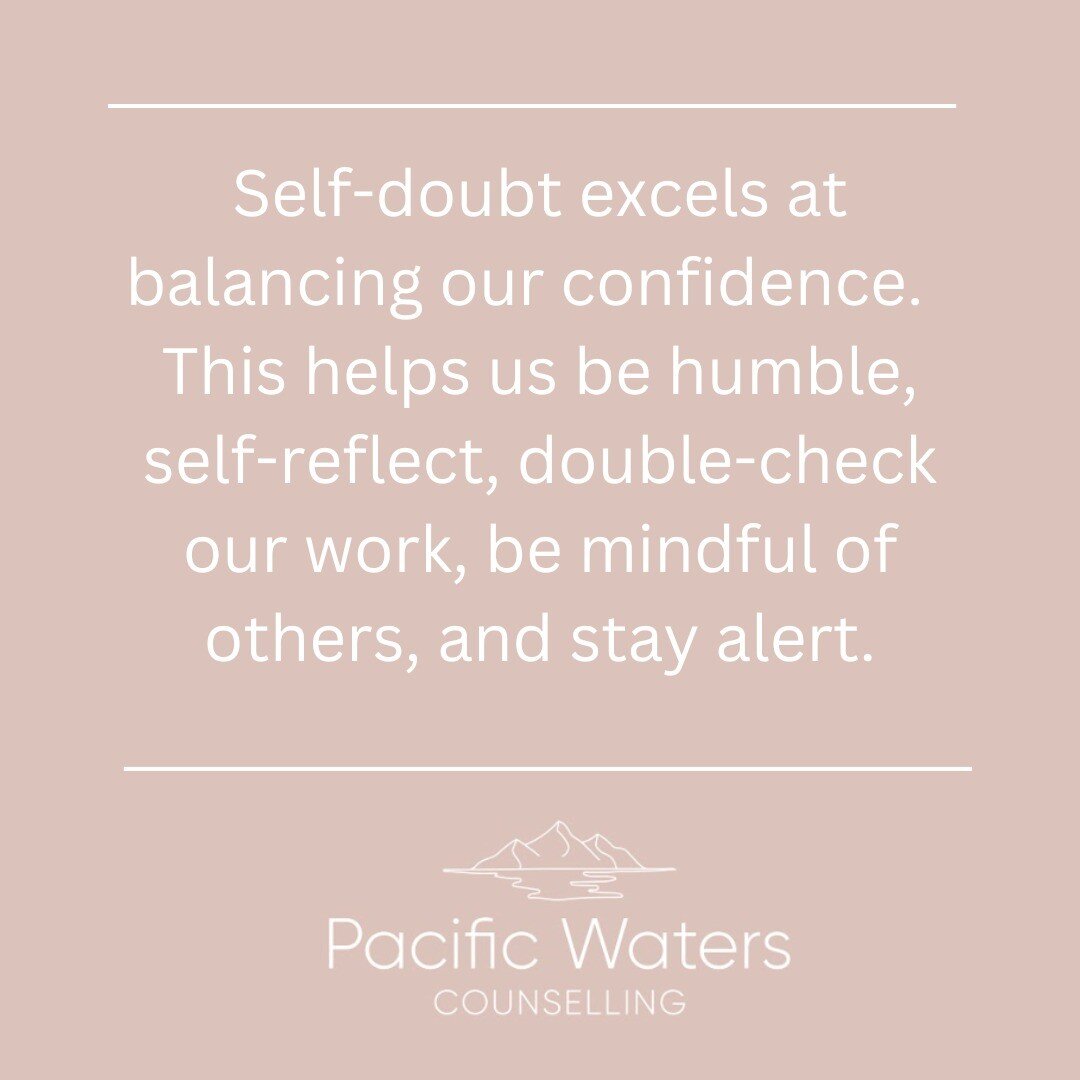 I'm so sorry to tell you the truth. We need self-doubt. It is a healthy part of our whole self. While it might be out of balance sometimes, and it might be uncomfortable, we certainly never want to get rid of it. It's here to help you.