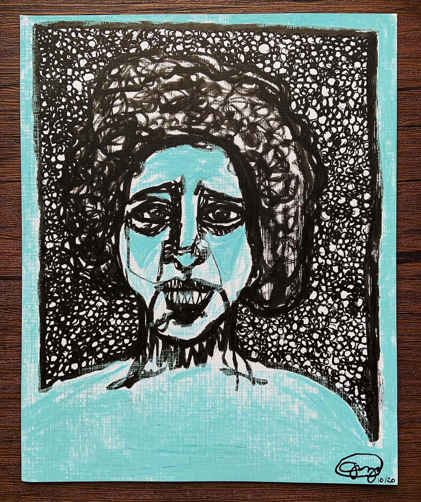 Soft pastel and ink on paper

#oilpastel #inkdrawing #portrait #painting #portraitpainting #creative #paint #painting #instaart #illustration #head #art #artist #arte #artoftheday #artwork  #sketch #sketchbook #contemporaryart  #drawing #fineart #ins