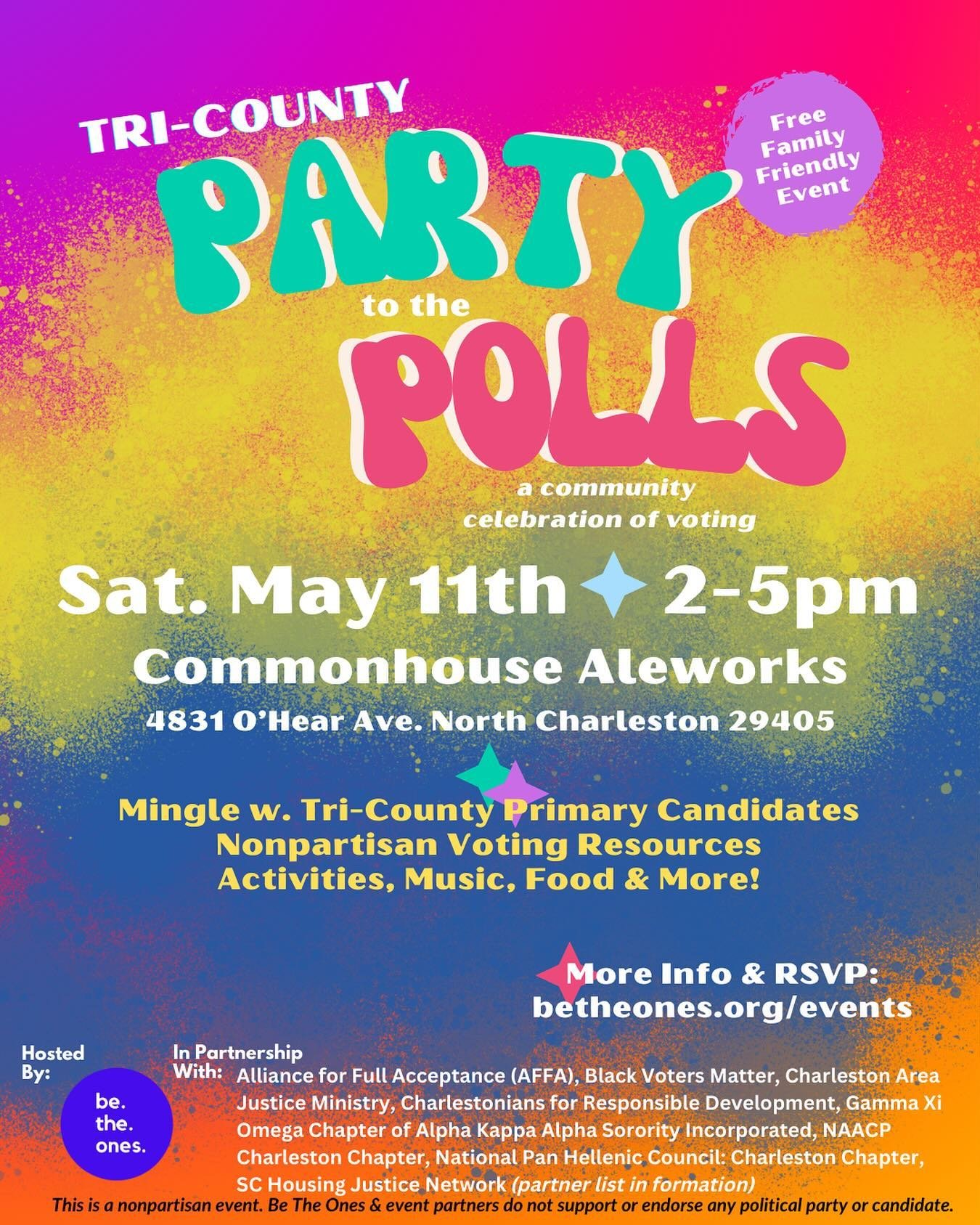It&rsquo;s Party to the (Primary) Polls Season, y&rsquo;all! 🥳

🎉 Pumped to be teaming up with our friends at Commonhouse Aleworks and coalition of incredible partners on Saturday, 5/11 for this event ahead of our really important statewide primari