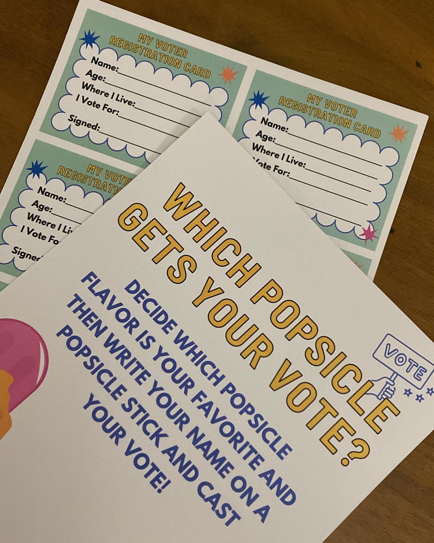 You&rsquo;re never too young (or old) to participate in civic activities, voting and celebrating democracy. 🎉 

Here&rsquo;s a sneak peak at one of our &ldquo;kids&rdquo; activities for tomorrow (adults, we&rsquo;ve got pops for you too!). 

Come jo