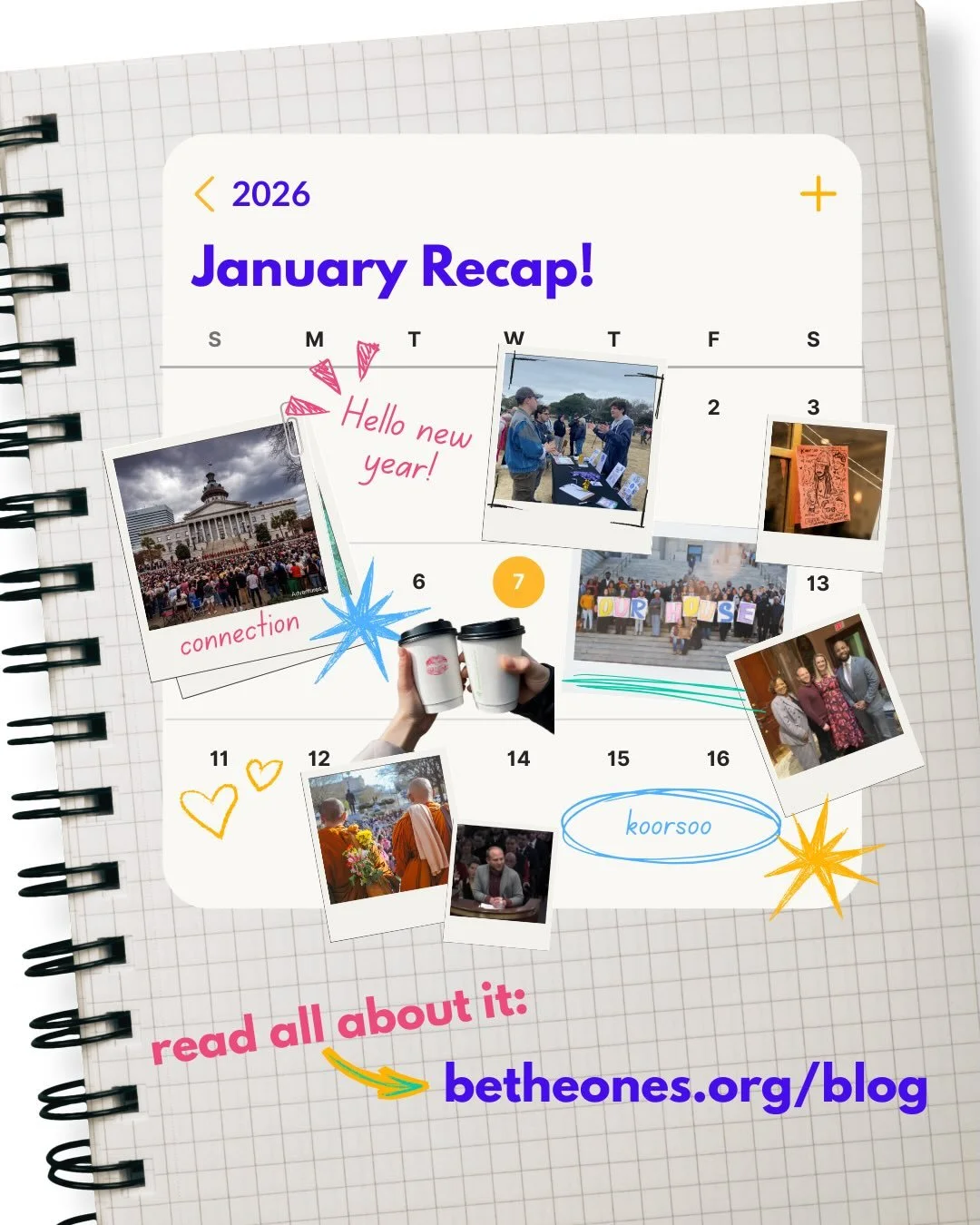 January was ✨anything✨ but a slow start to the year for us.

Alongside showing up for and supporting our most impacted communities, we spent the month gathering, advocating, and building spaces rooted in care and connection across South Carolina.

He