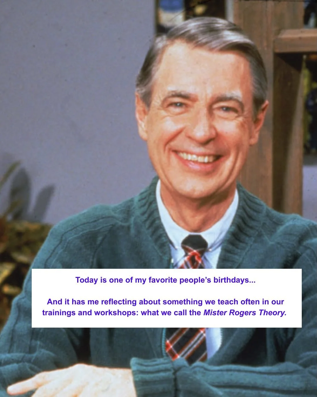 What Mister Rogers understood (&amp; we may need reminding) in honor of his birthday today!

The Mister Rogers Theory &amp; why it matters so much right now + what it means for civic engagement in this moment we&rsquo;re in. 

Read it here: betheones