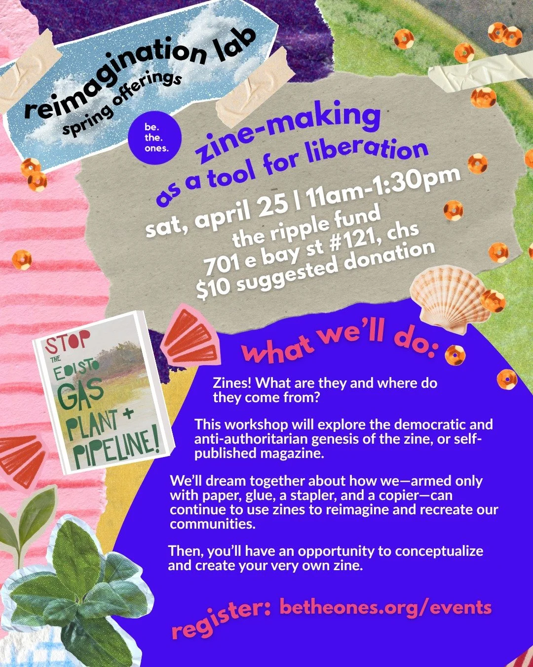 Our next Reimagination Lab workshop is coming up on Saturday, April 25th and we hope you'll join us!&nbsp;

More info and sign up: betheones.org/events&nbsp;

This workshop will briefly explore the democratic and anti-authoritarian genesis of the zin