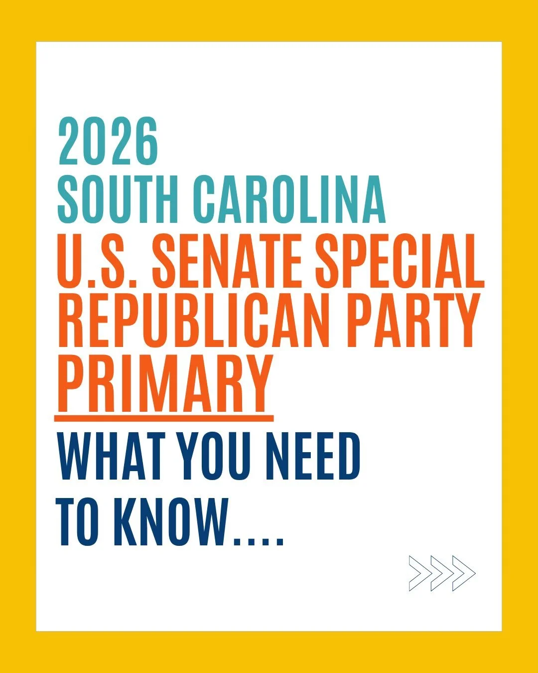 There are many questions (+ a lot of misinformation) around the South Carolina U.S. Senate Special Republican Primary Election following the death of Lindsey Graham on July 11th. 

📣 Here&rsquo;s what you need to know about what is happening, who is