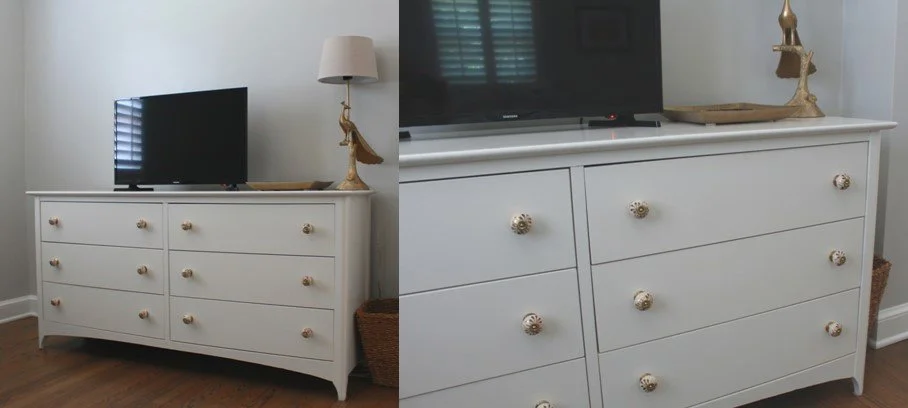 LIGHT MAPLE CHEST REPAIRED & PAINTED BY MOCO HANDYMAN