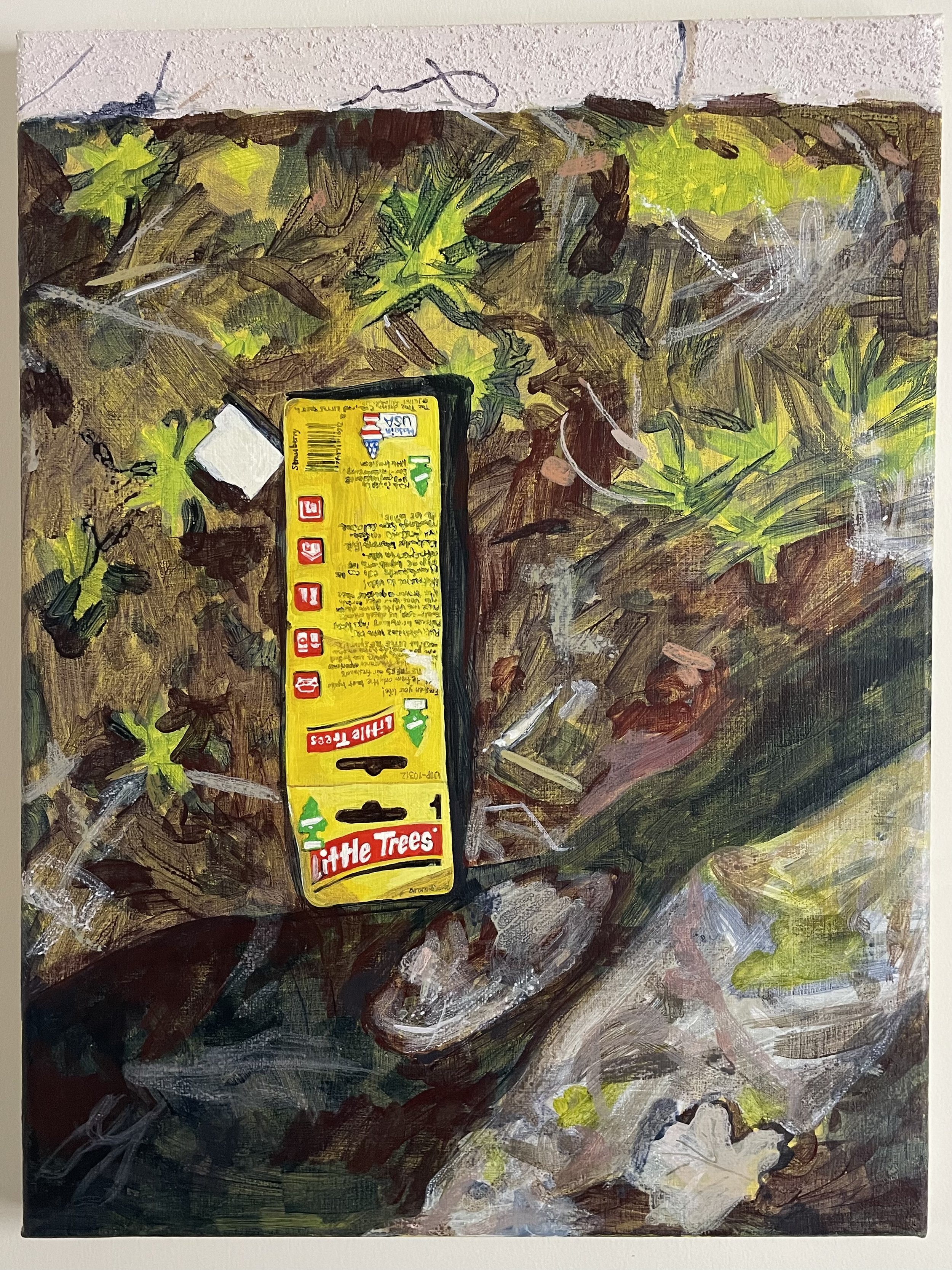 "Happy Little Trees", Acrylic on Canvas, 16" x 12", 2022