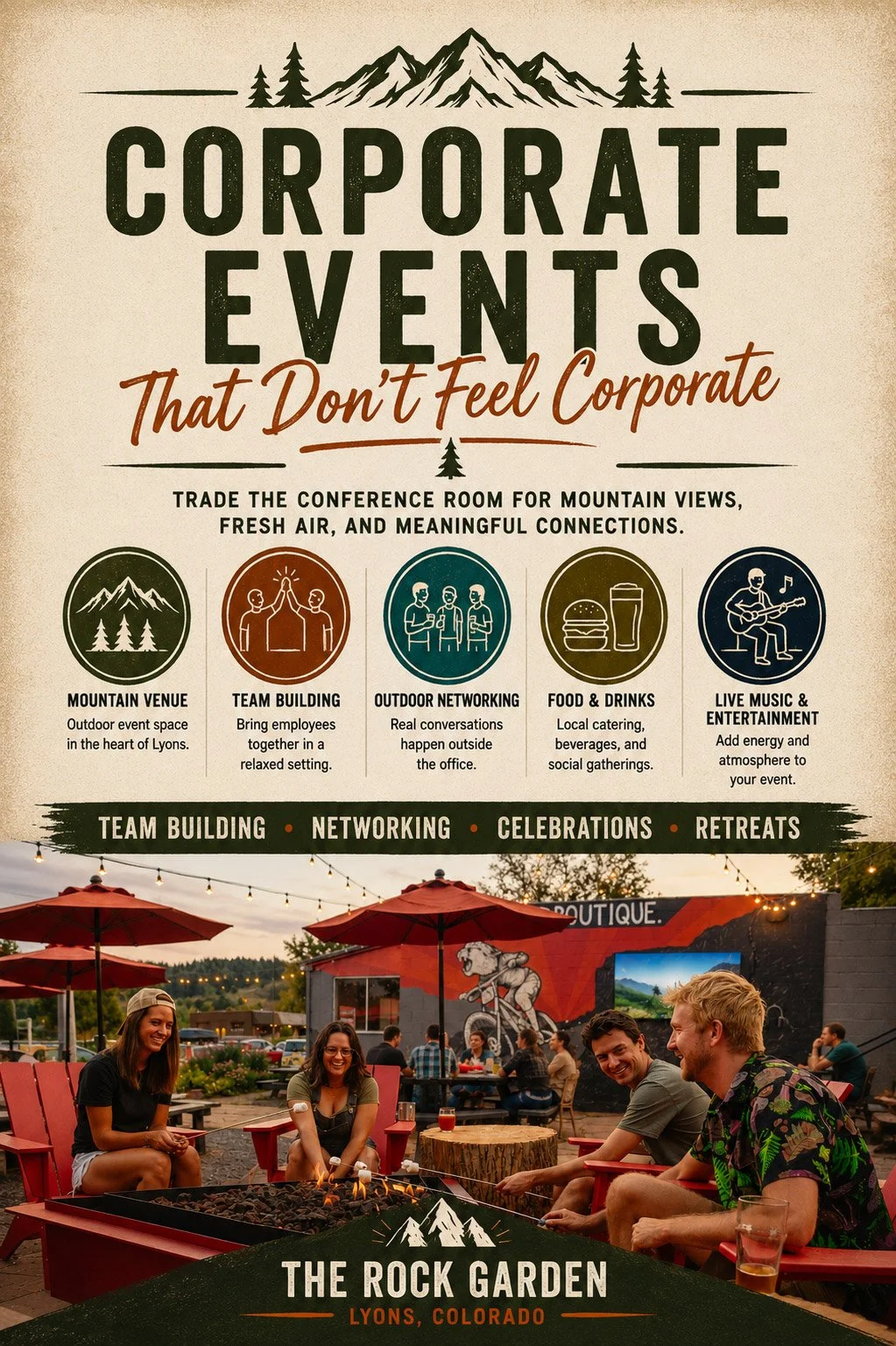 Corporate Event Space in Lyons Colorado