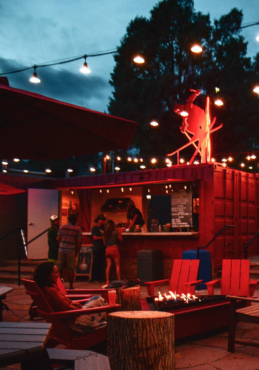 outdoor party event rock garden lyons co