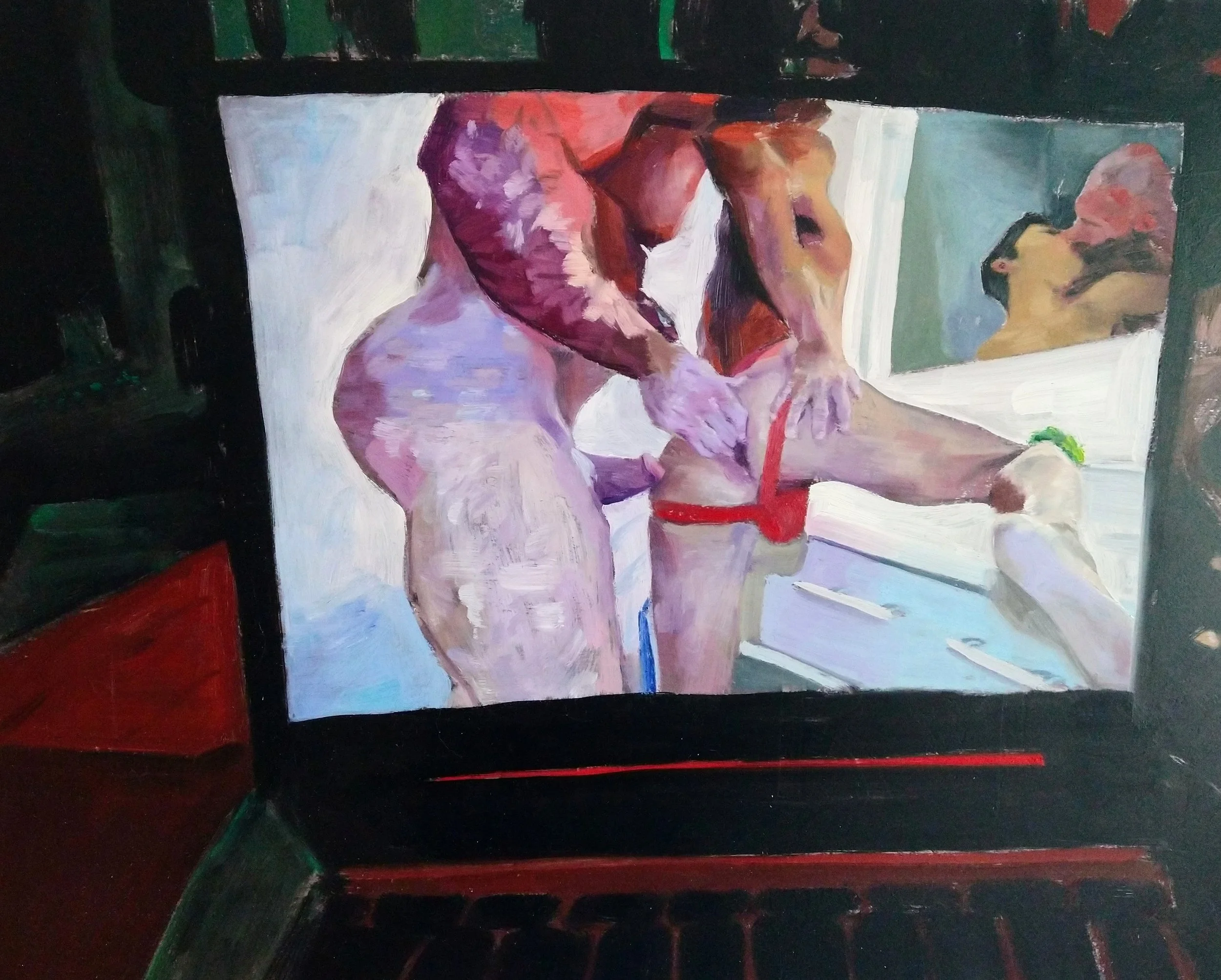 Infinite Mirror (Damien Grey x Nick Pulos)
Oil on aluminum, 16"x20"