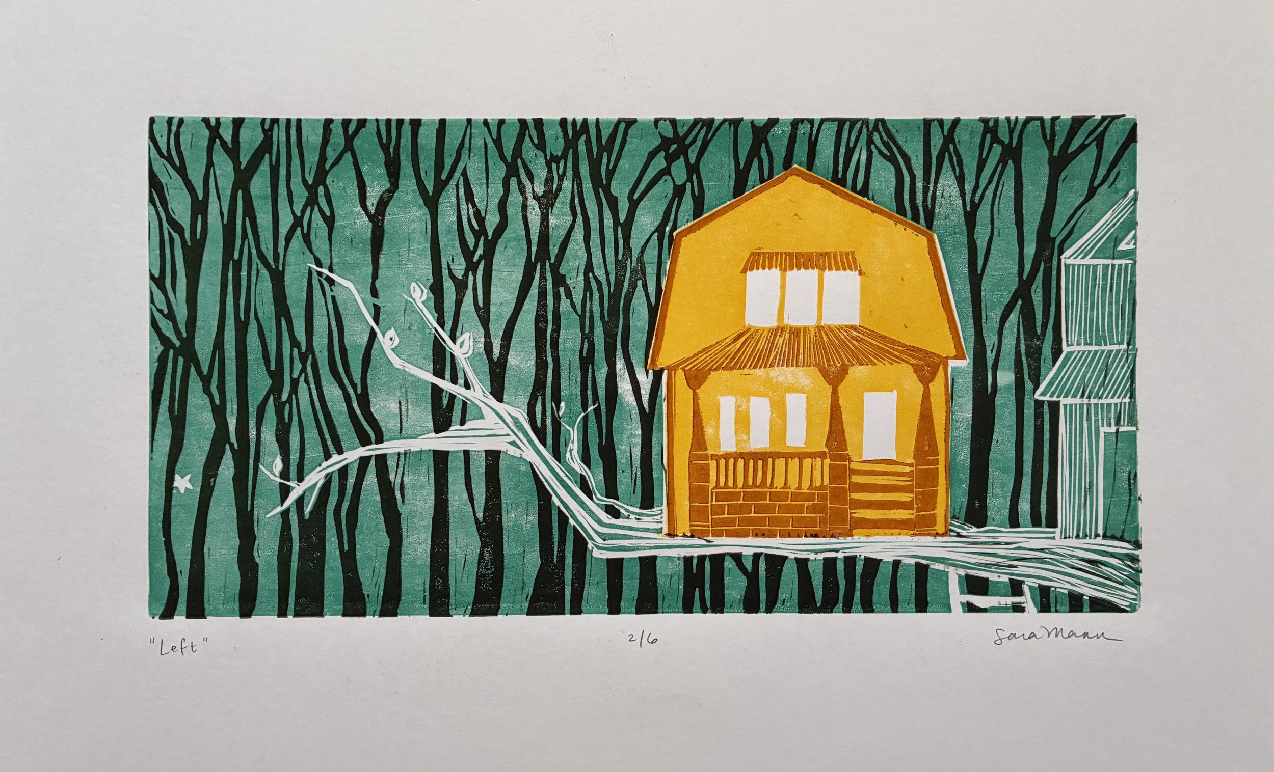  Left , 2024. 6" x 12". 