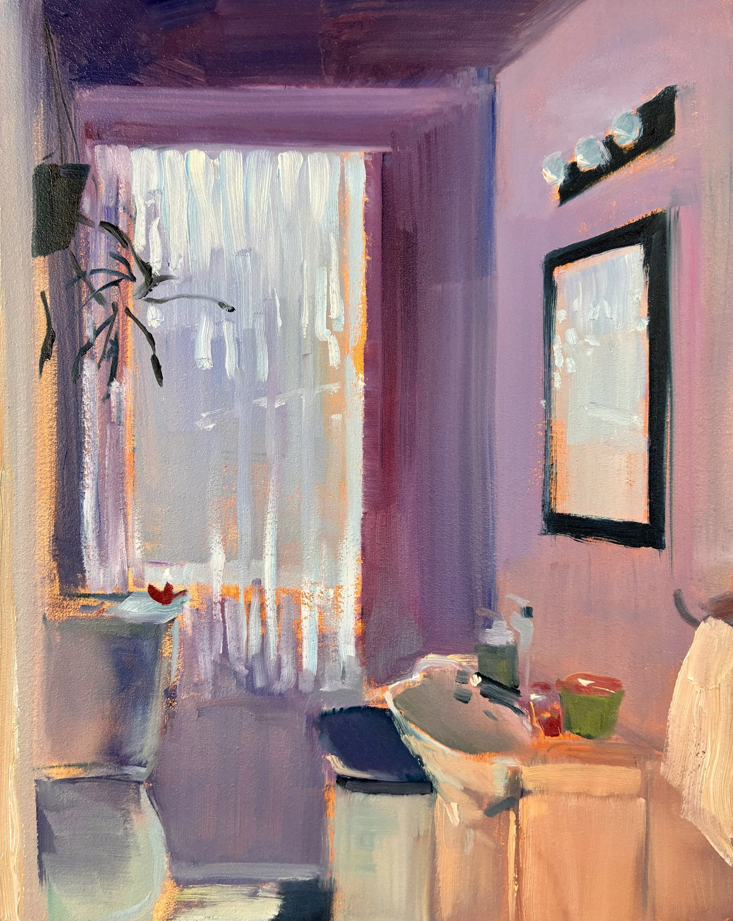 Brad and Jocelyn's , 2026. Oil on panel, 10" x 8".