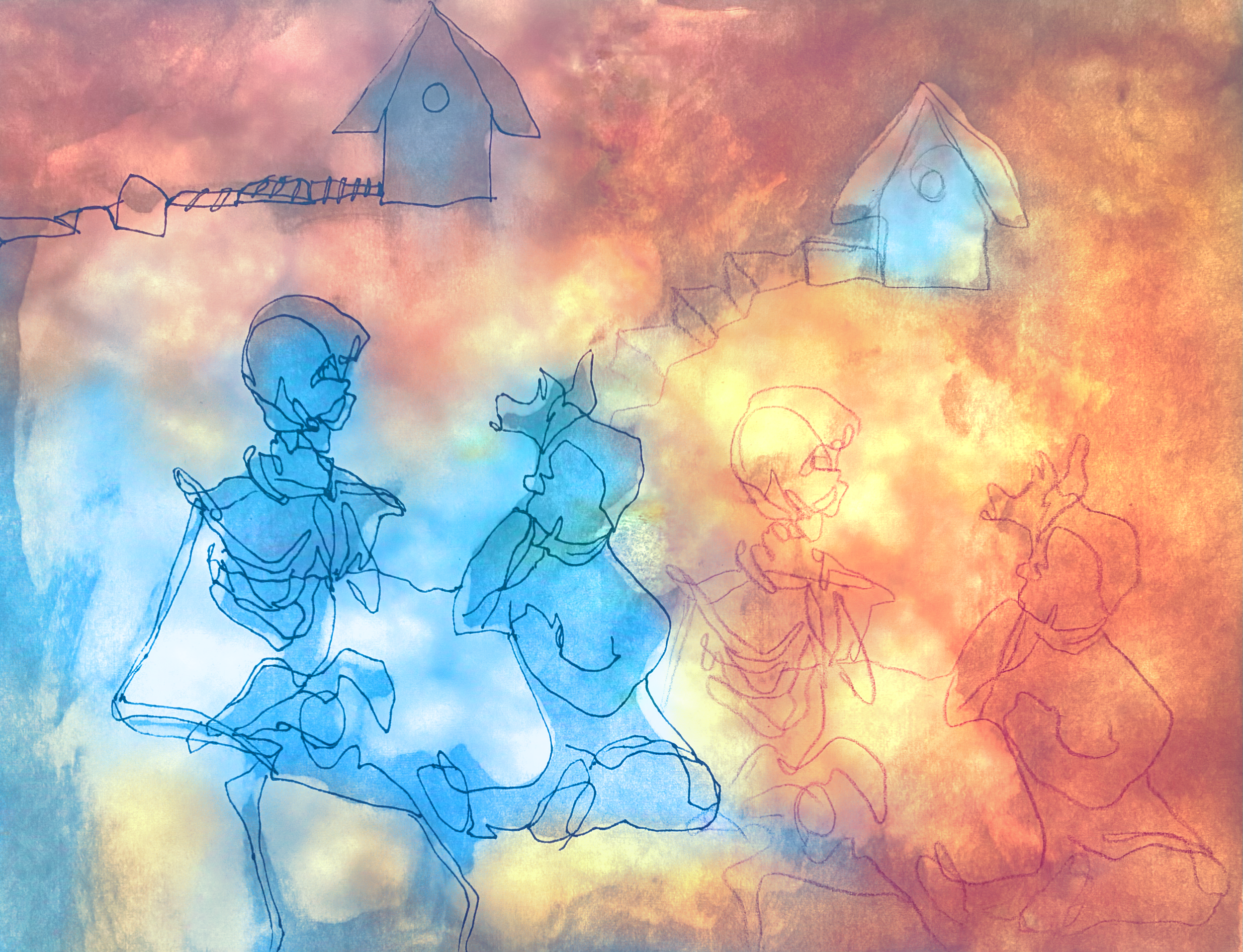  Warmth , 2026. Mixed media techniques.