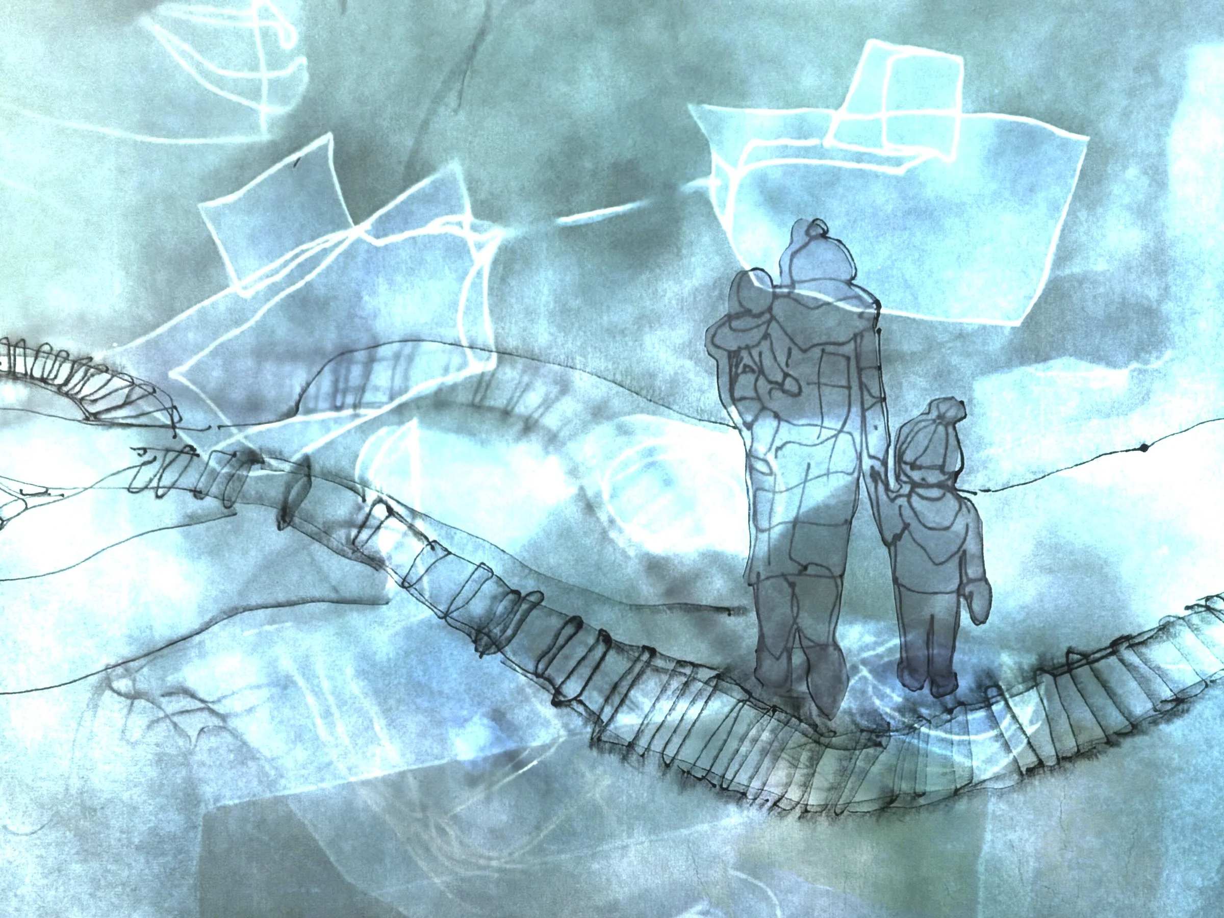  Us, Then , digital photographic composite