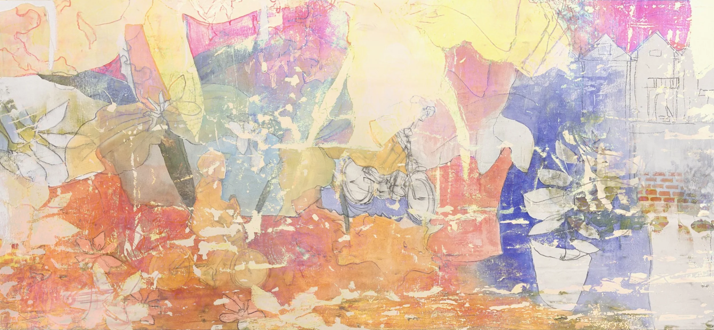  "The flyway sings" , 2026. Digital photographic composite, printed to 18" x 36". 