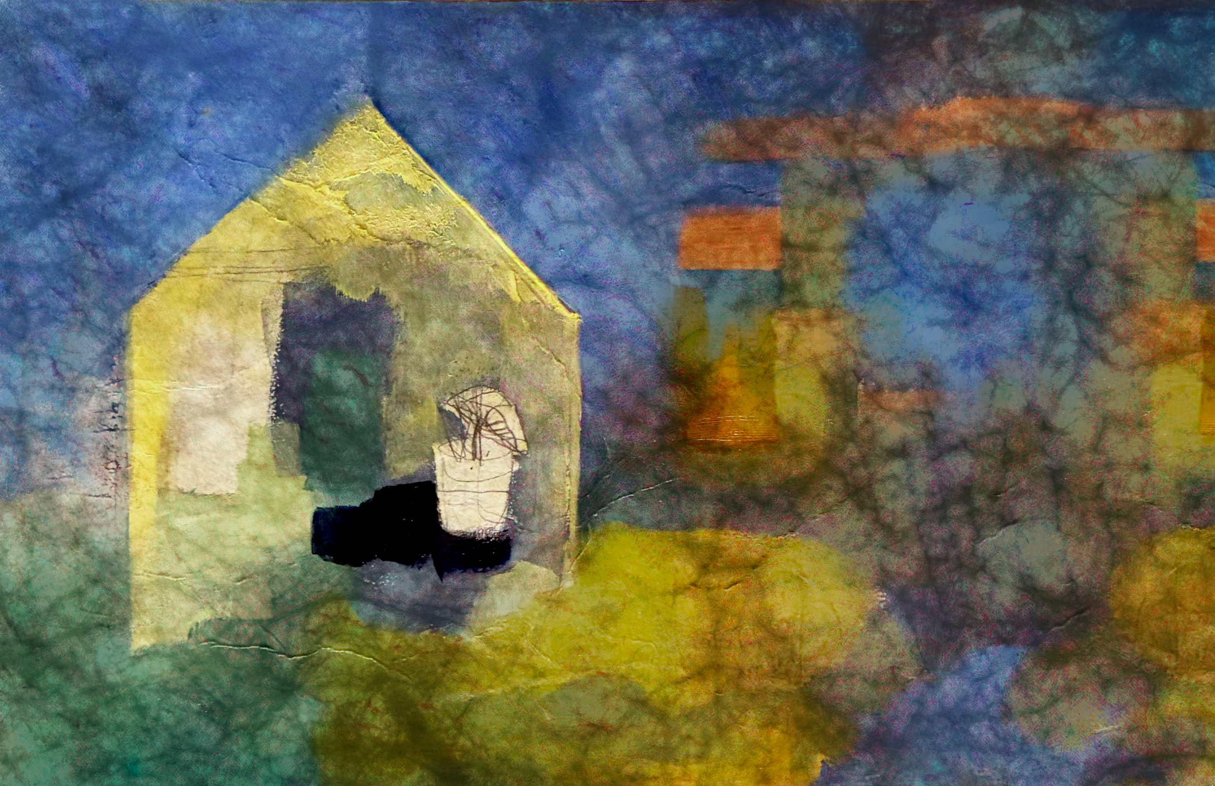  She Grows Where She's Planted, Variation II , 2026. Mixed media techniques.