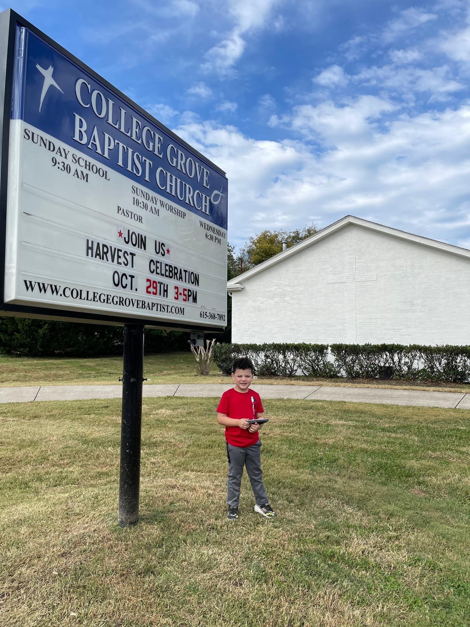 The sign is active again