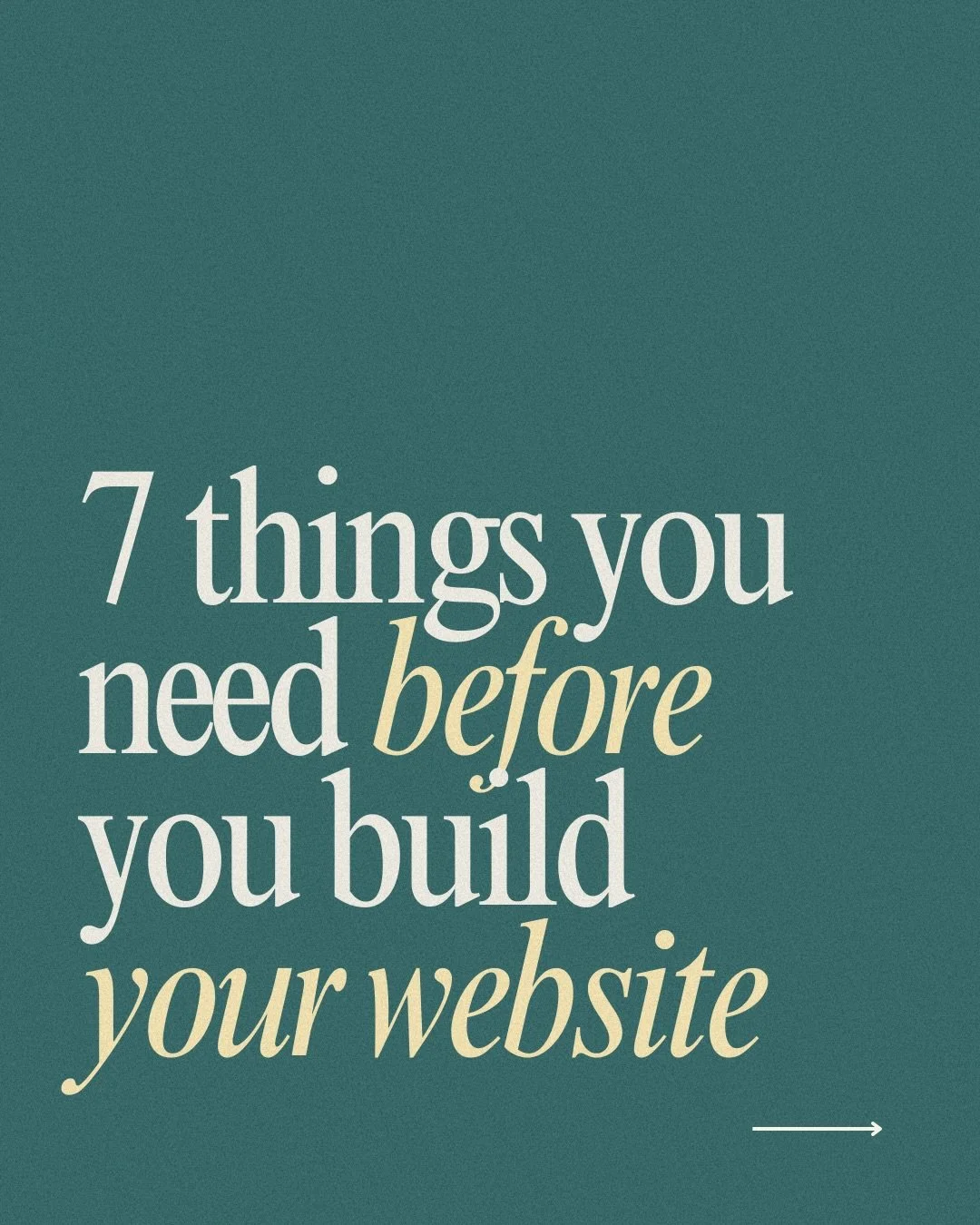 A good website isn&rsquo;t just about design. It&rsquo;s making things easy for both you and your audience. These are 7 things we need in place before we can build a website that actually works for your business (and doesn&rsquo;t just look pretty). 