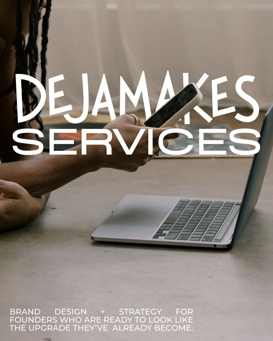 You already know your work is good. What you need now is branding that finally keeps up. 

If you&rsquo;re tired of piecing together logos, colors, and a website that never quite feels like you, this is your sign 💫

In 2026, DEJAMAKES is here for fo