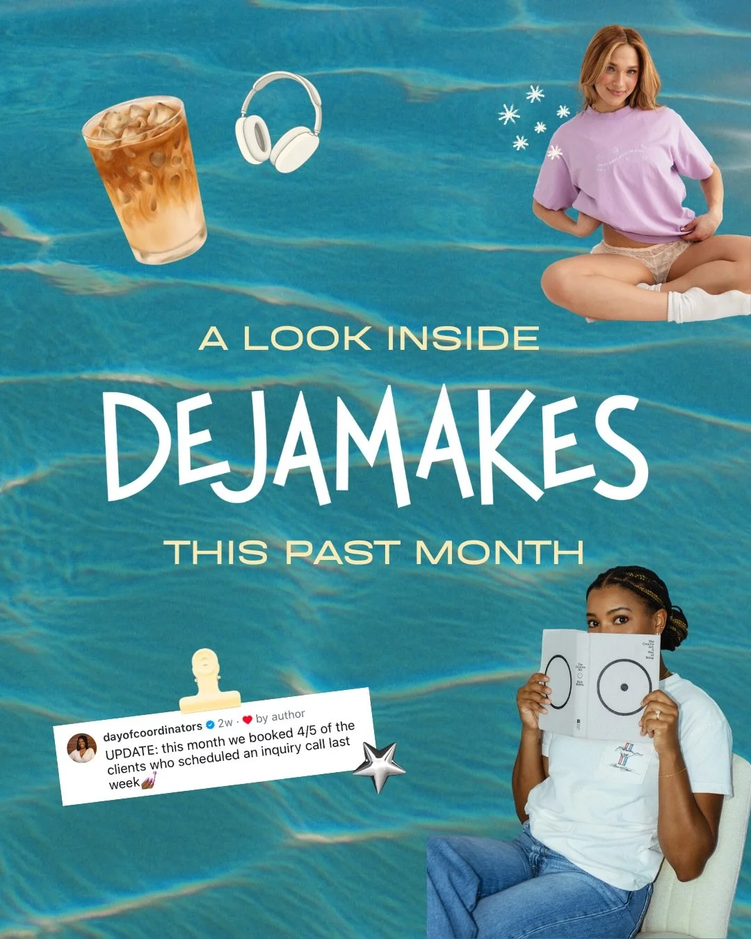 We had a pretty fun month over here at DEJAMAKES ⭐️🍵💻

#branddesign #webdesign #creativestudio