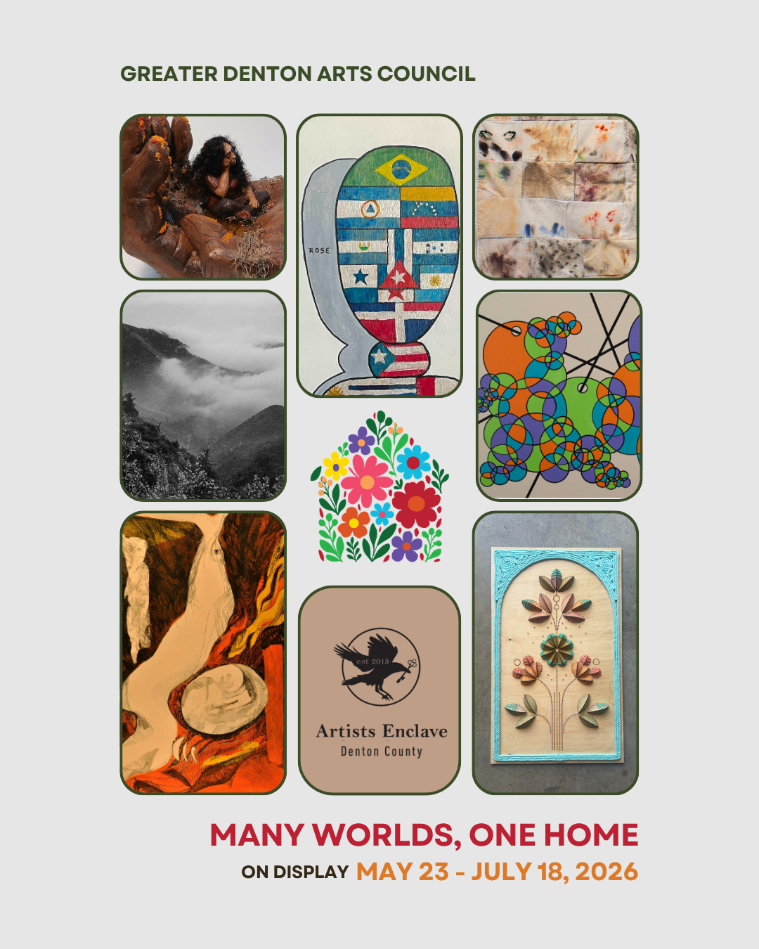Many Worlds, One Home Juried Exhibit