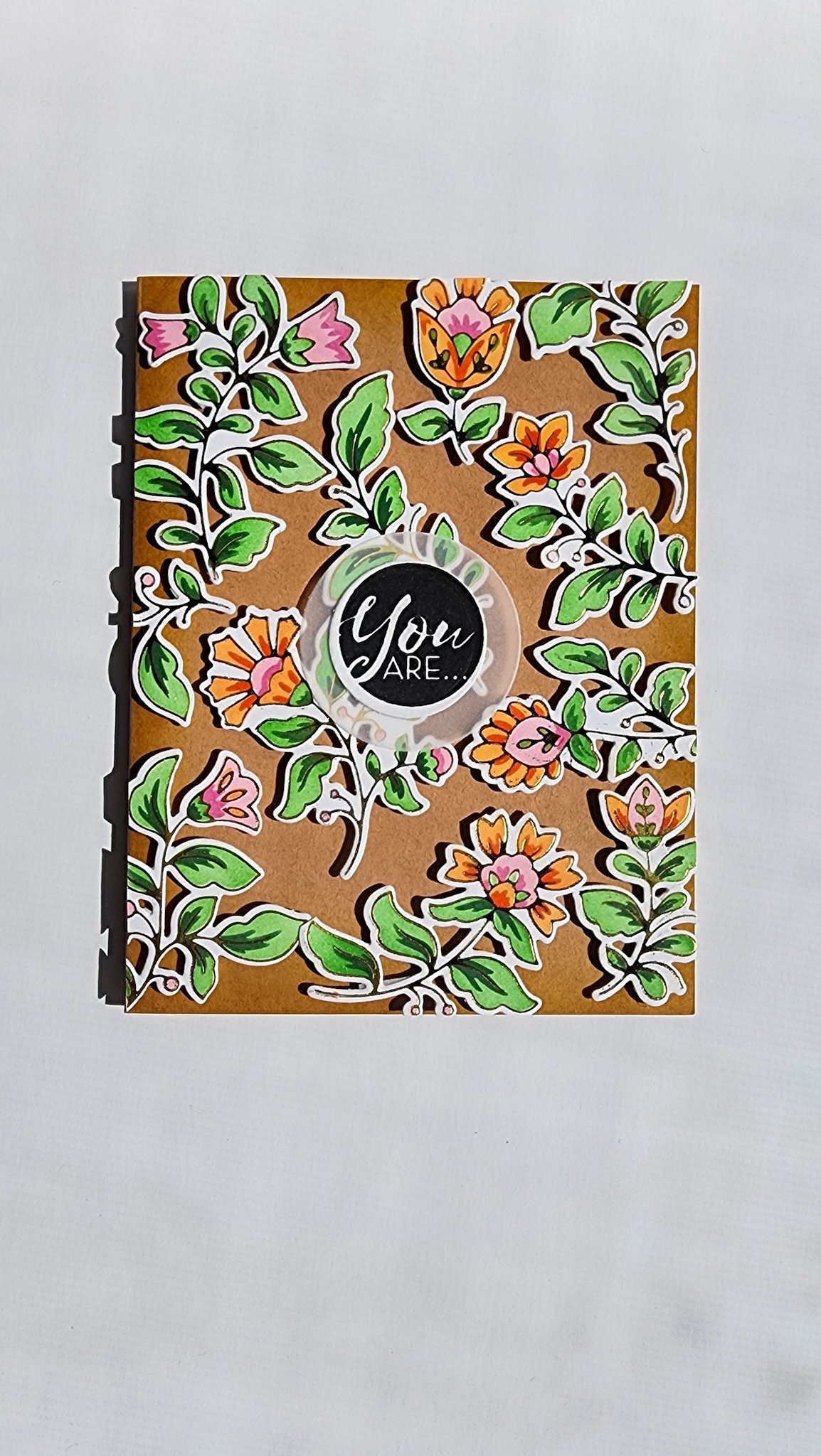 “You Are” card with hot foil