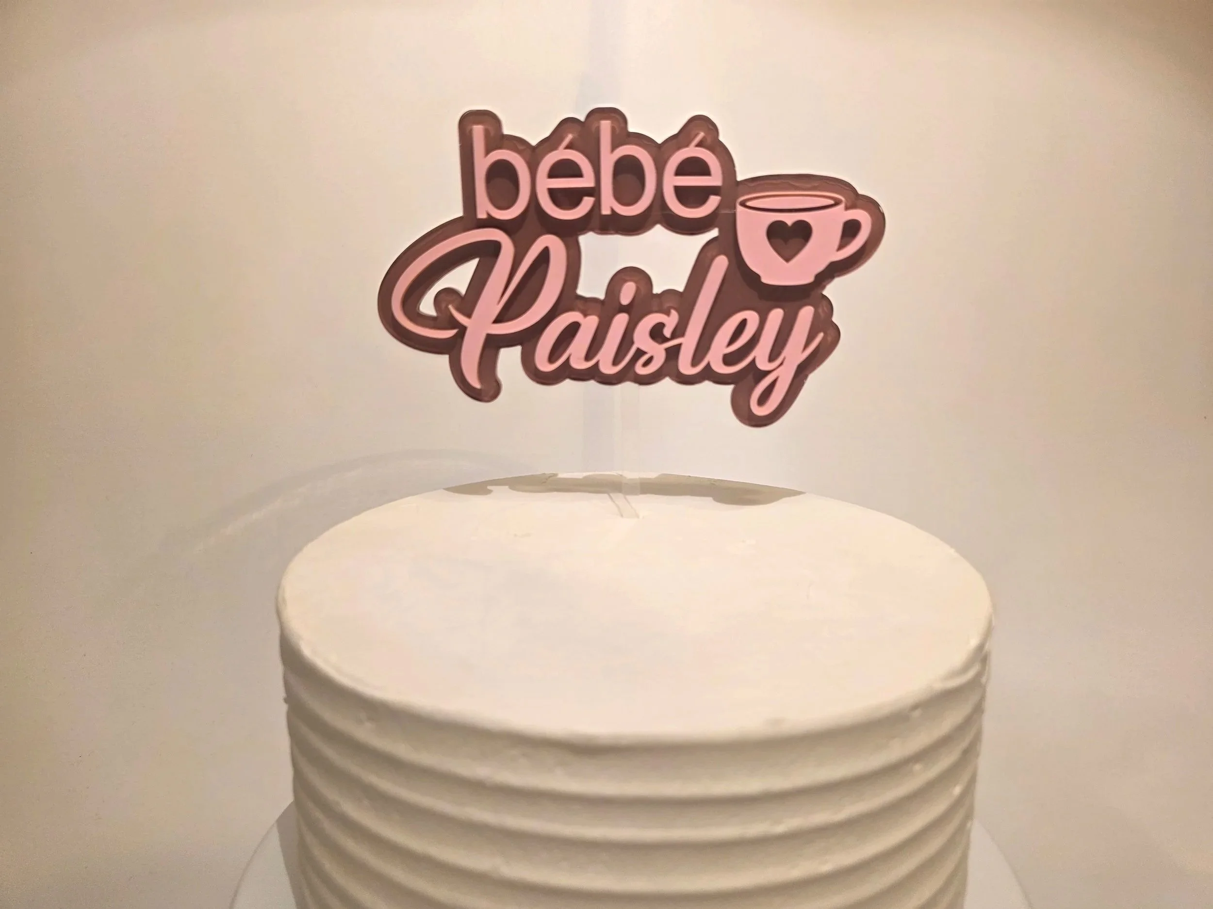 Custom Acrylic Baby Shower Cake Topper